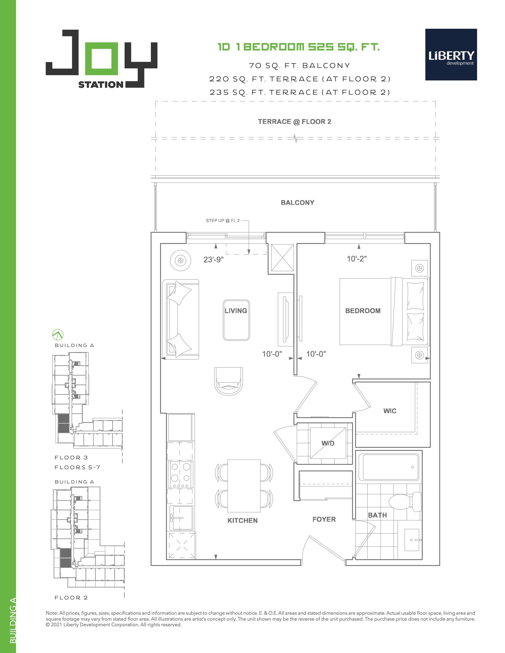 1D (Building A) floor plan