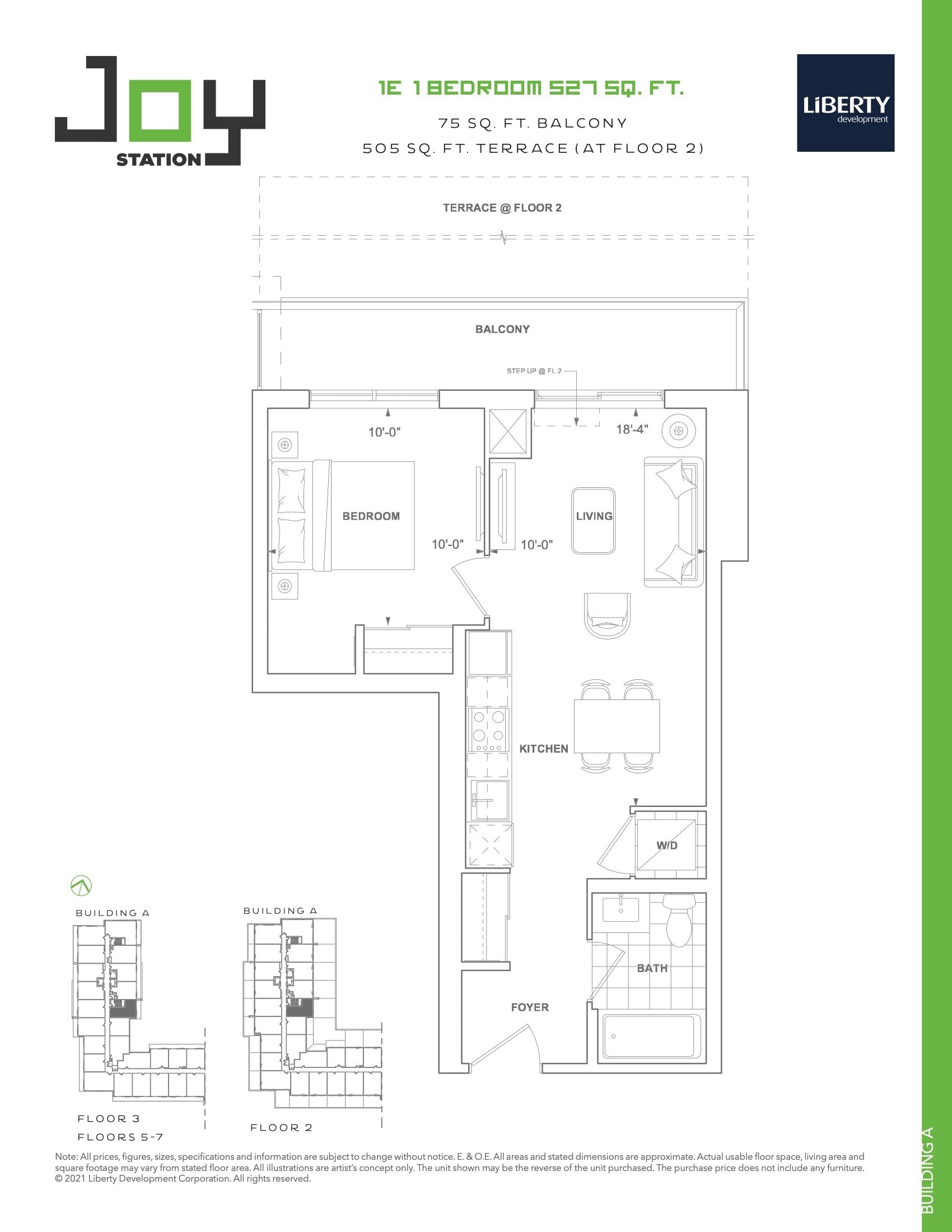 1E (Building A) floor plan