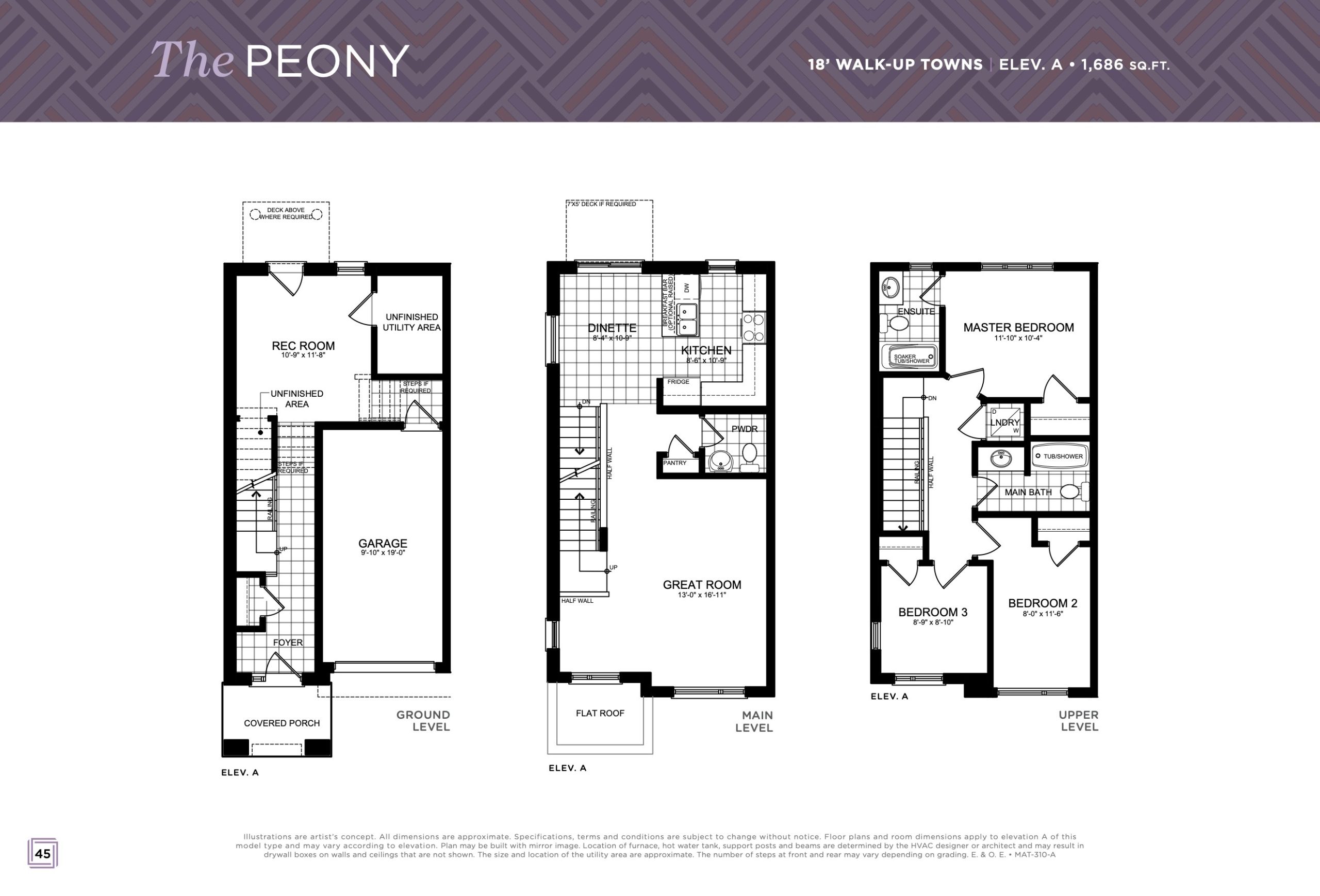The Peony floor plan