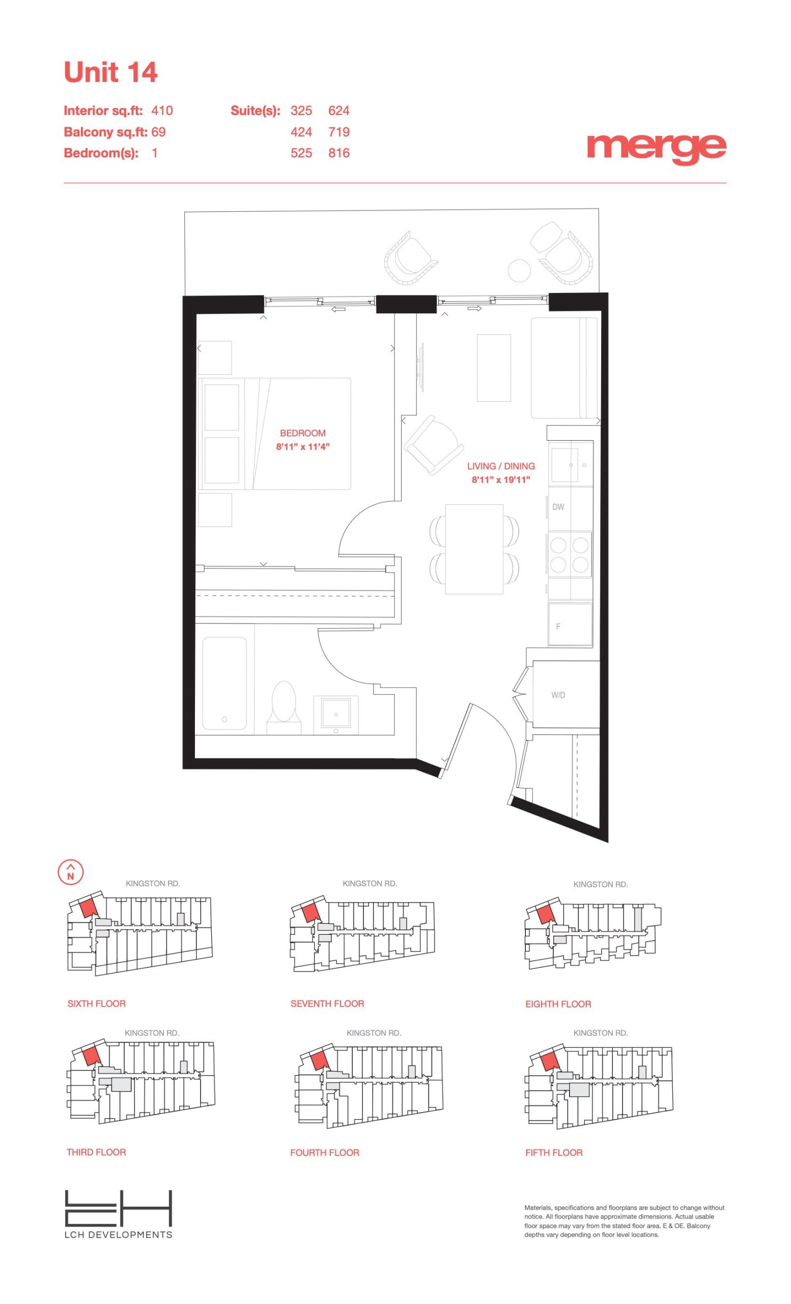 Unit 14 - Tower floor plan