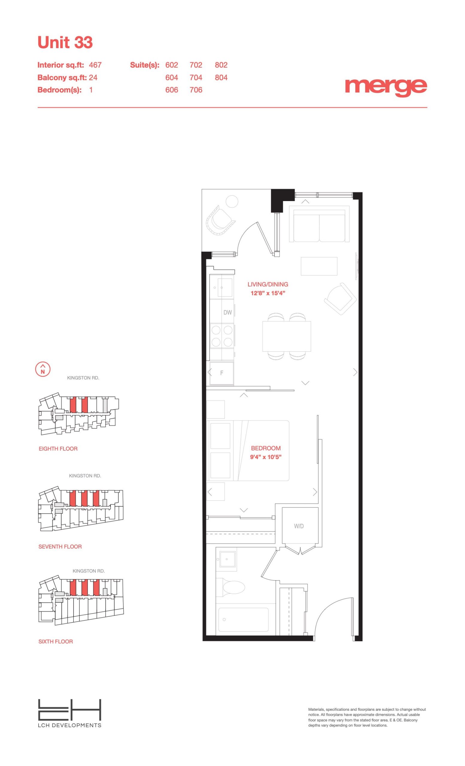Unit 33 - Tower floor plan