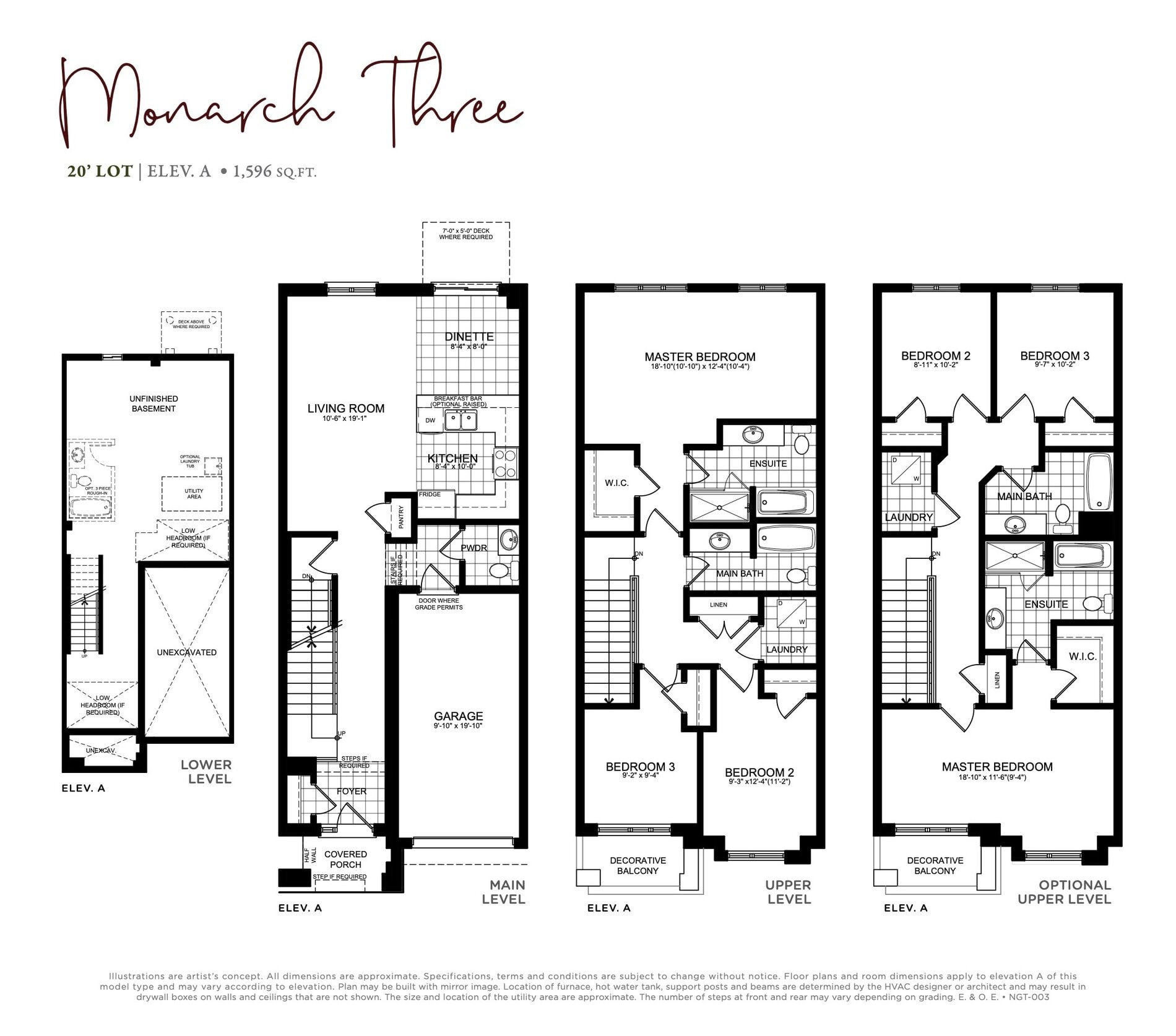 Monarch Three floor plan