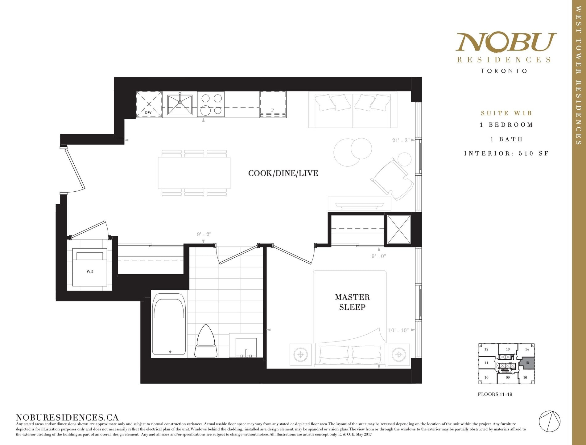 Suite W1B floor plan