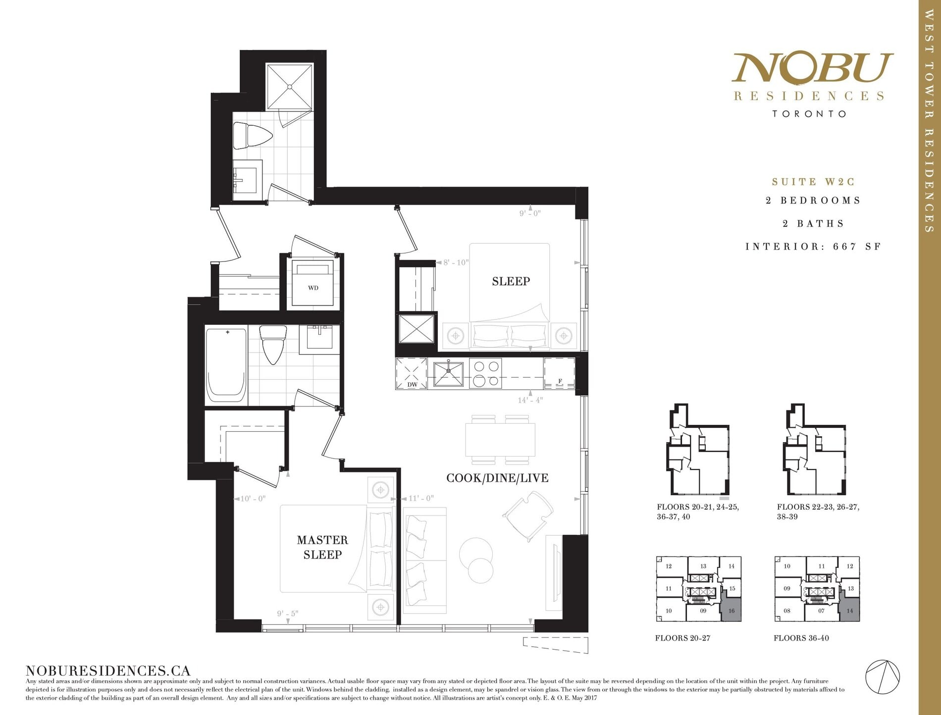Suite W2C floor plan