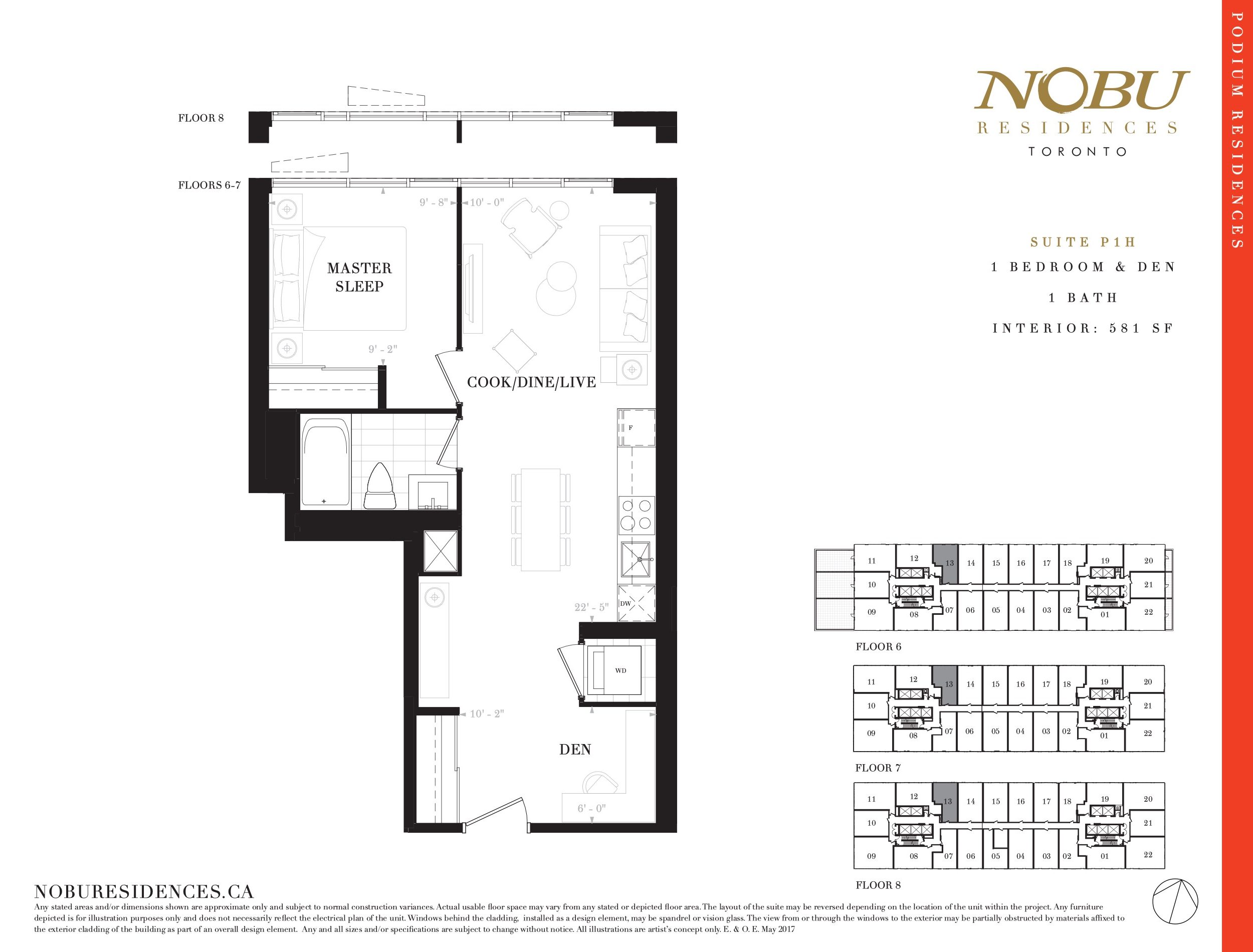 Suite P1H floor plan