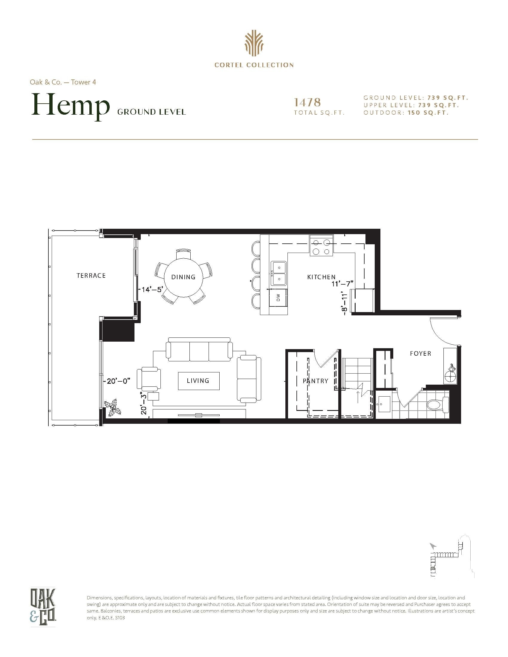 Hemp floor plan
