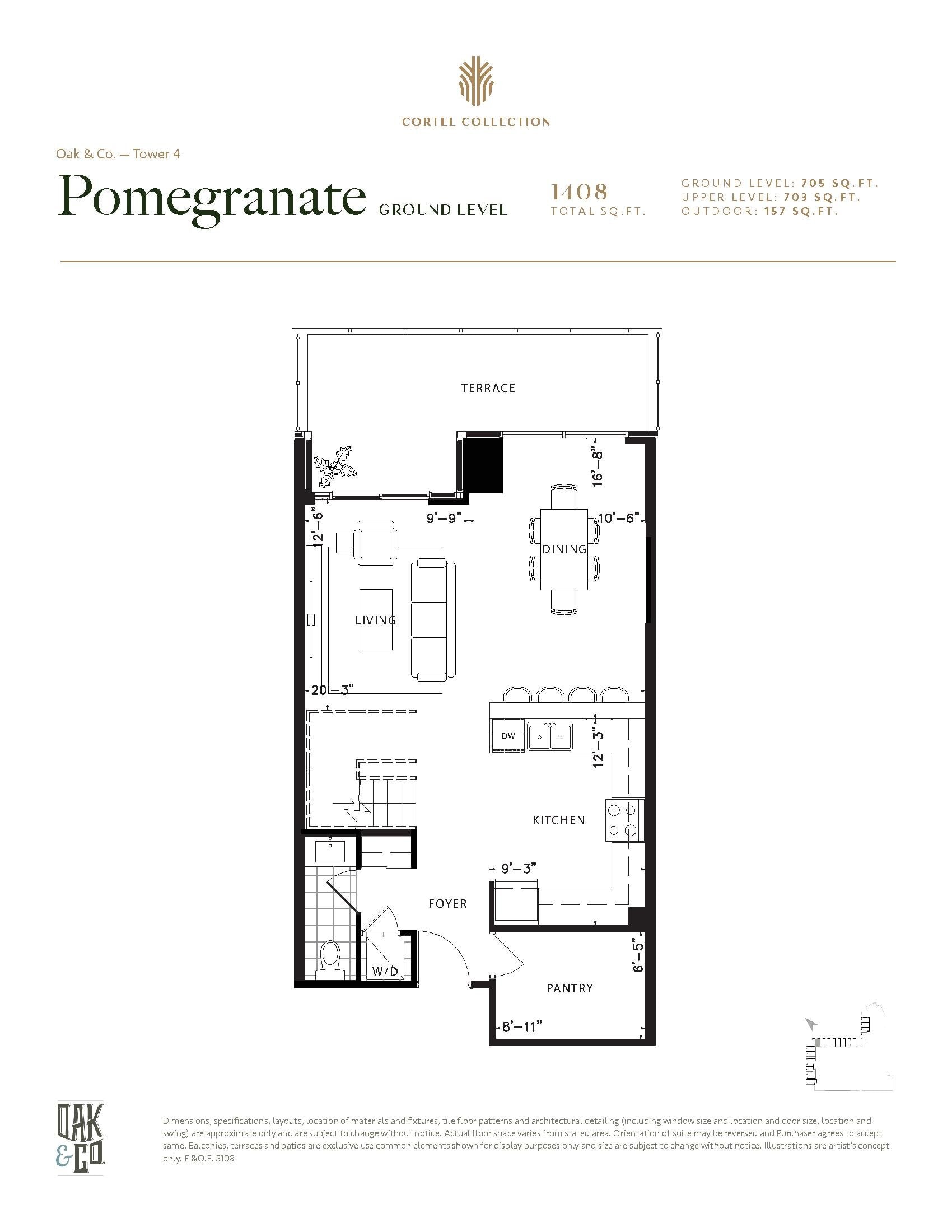 Pomegranate floor plan