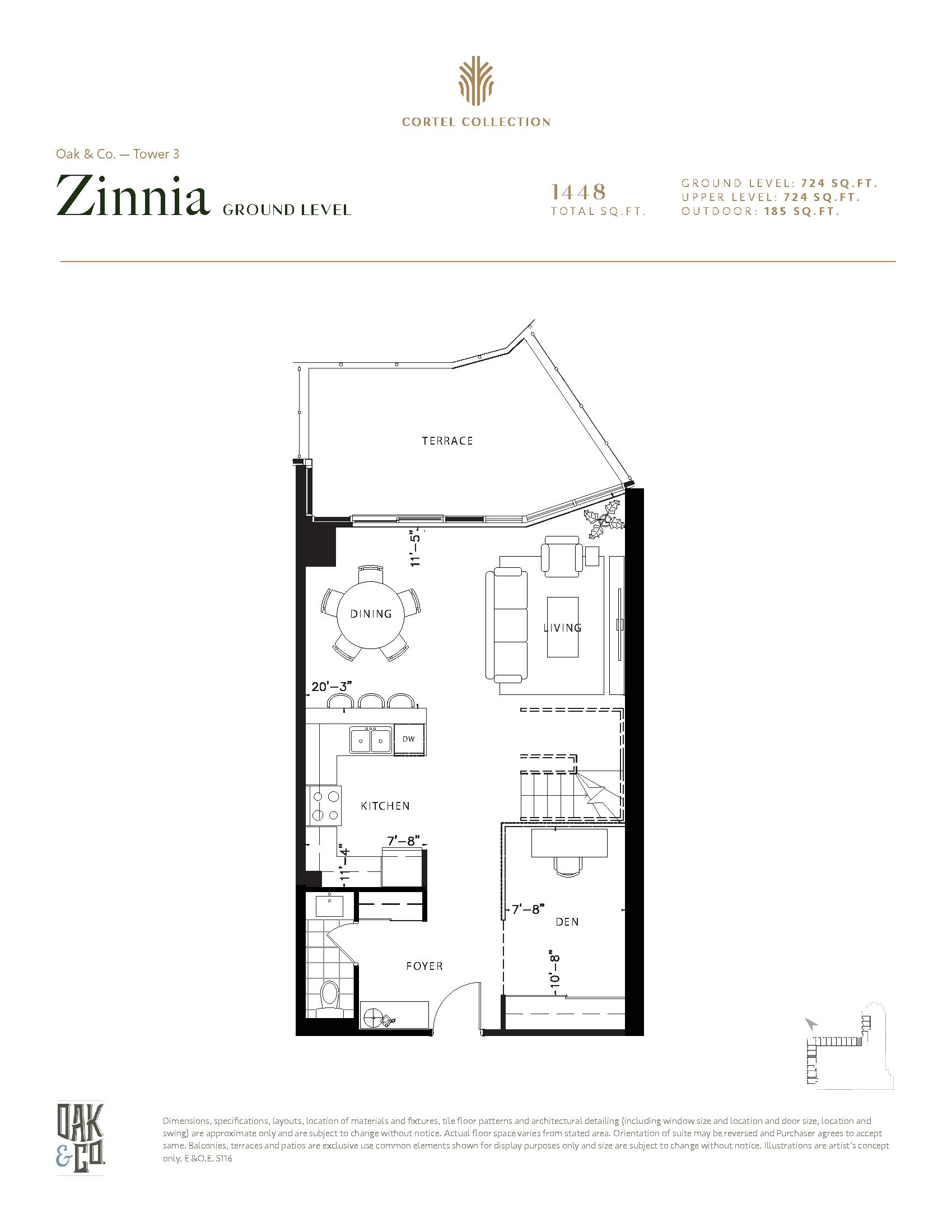 Zinnia floor plan