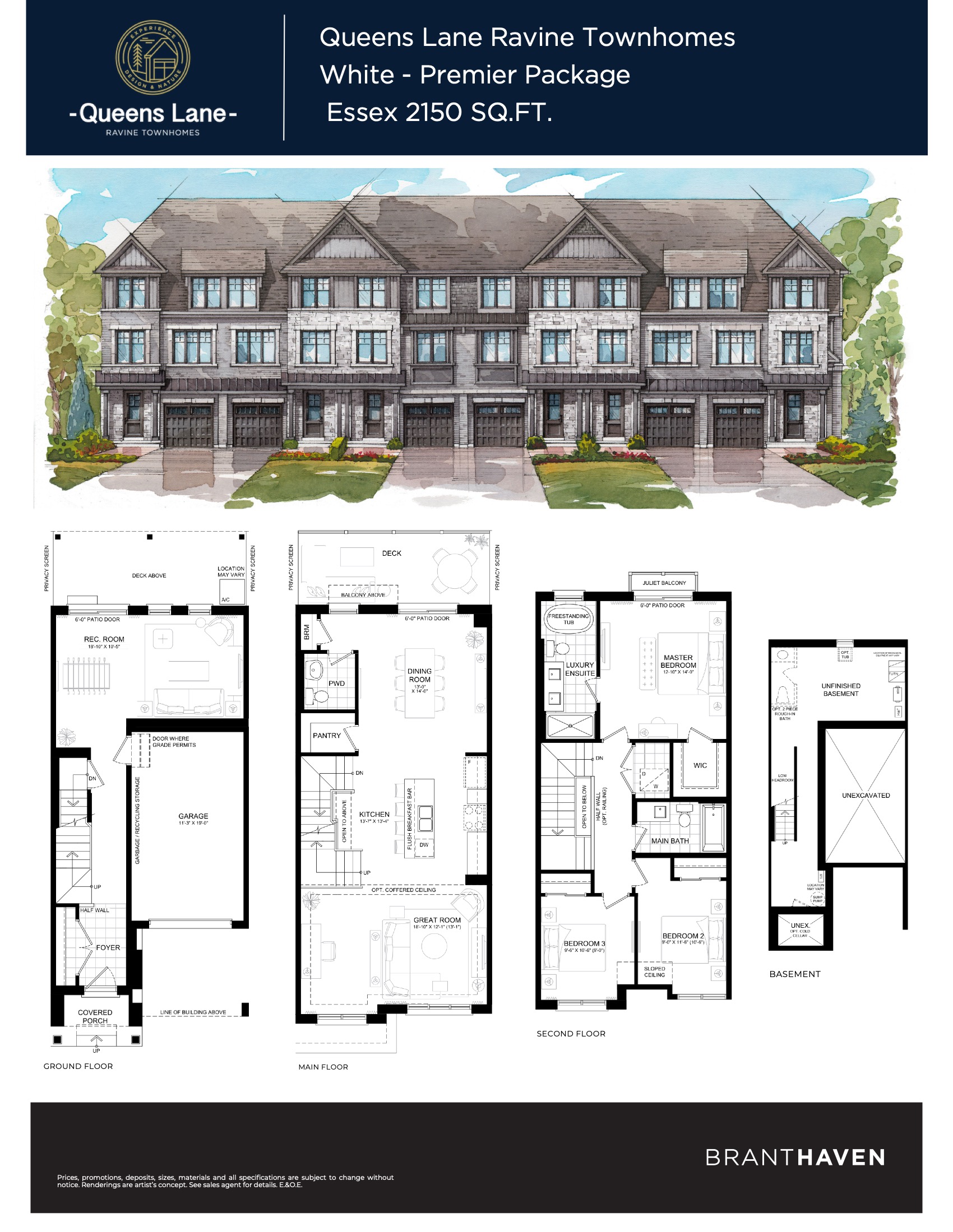 Essex White - Premier Package floor plan