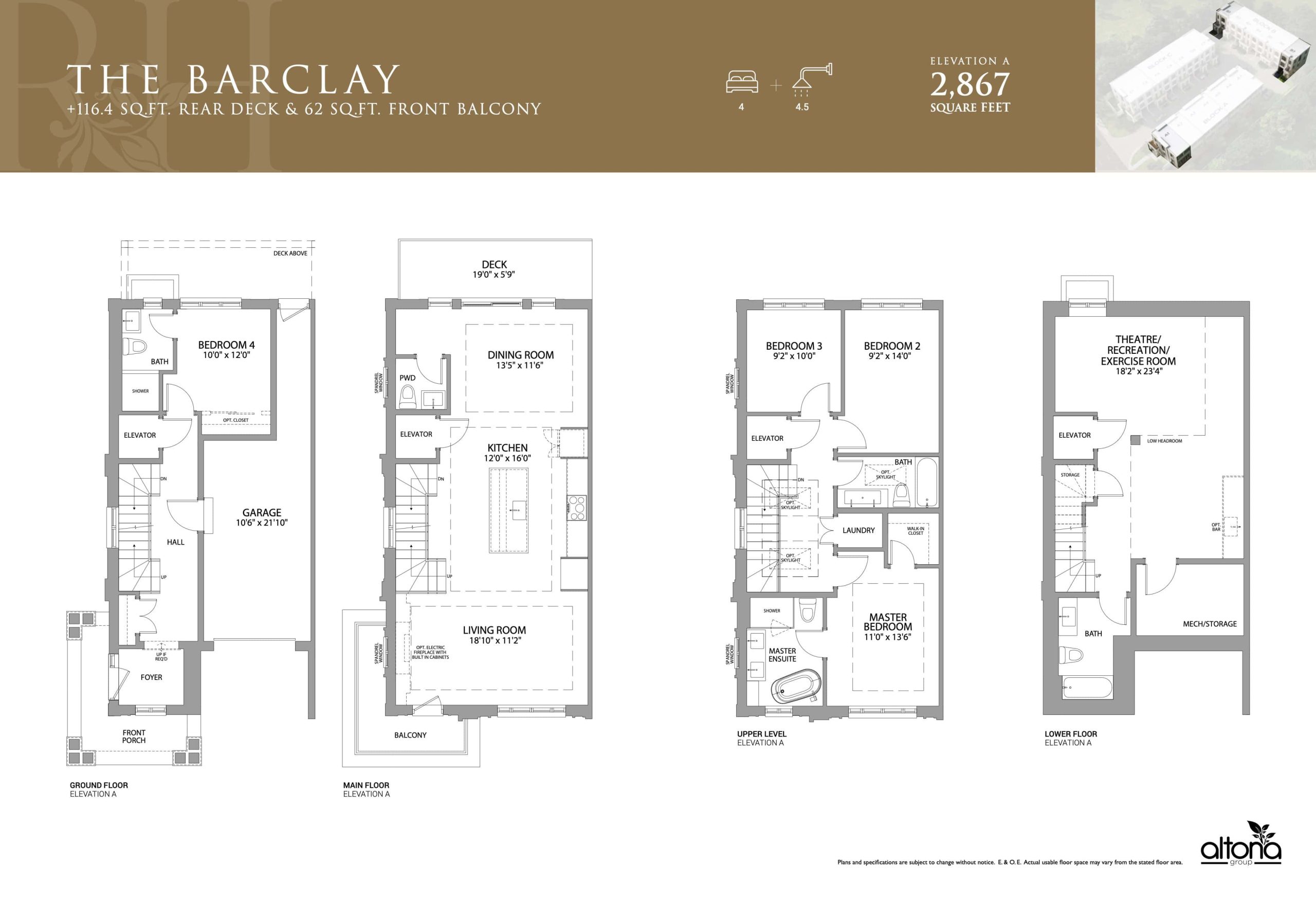 The Barclay floor plan