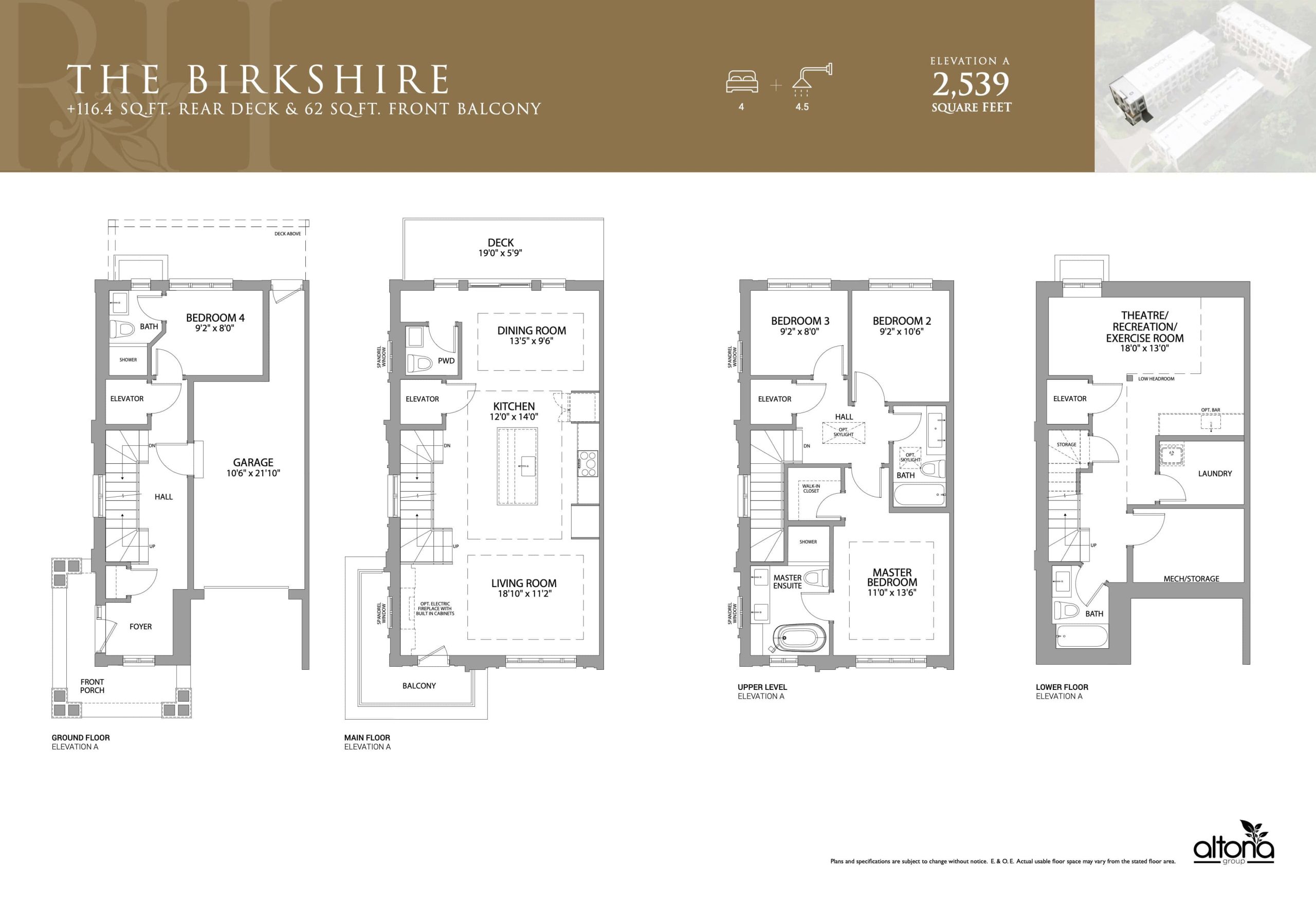 The Birkshire floor plan