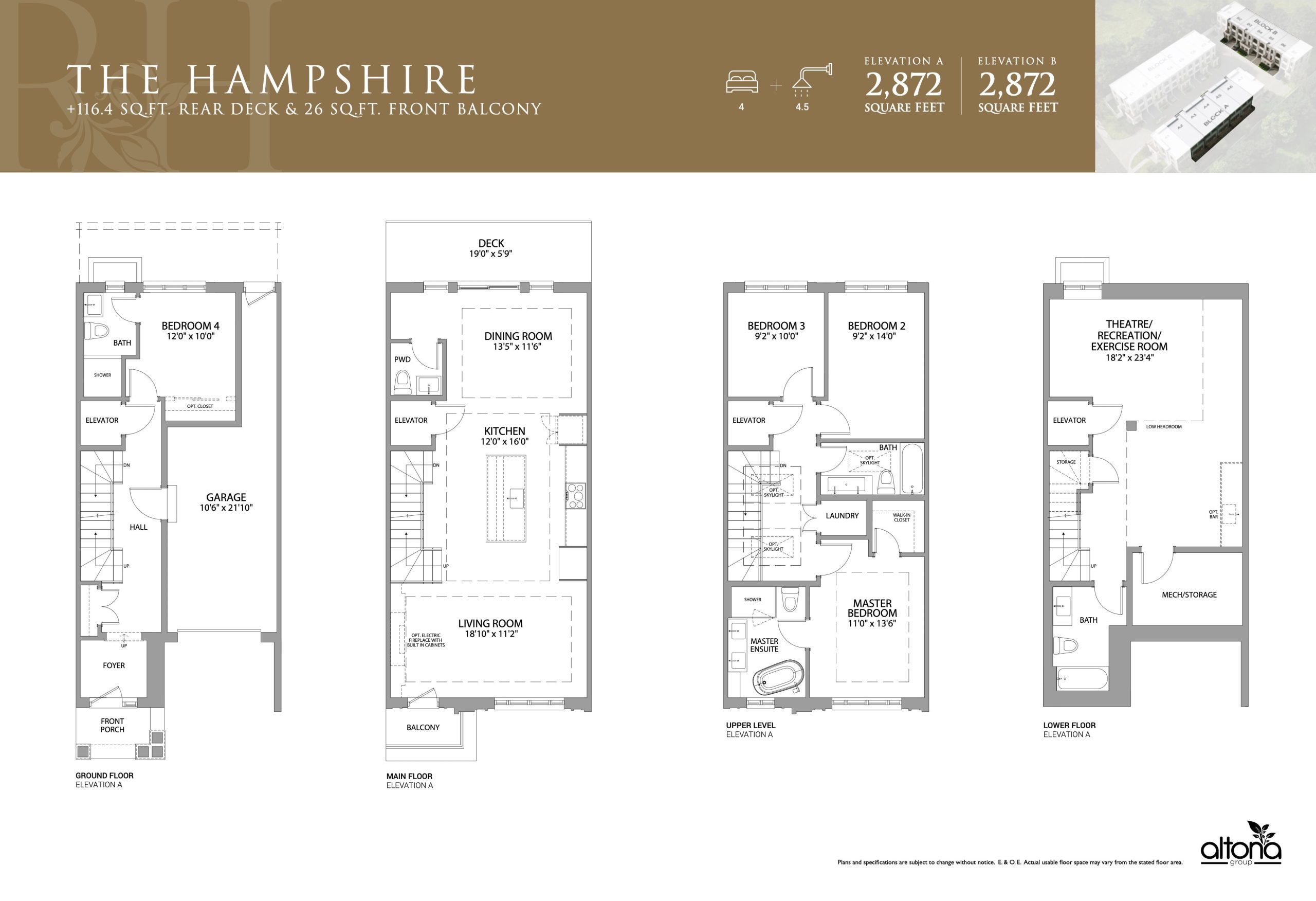 The Hampshire floor plan