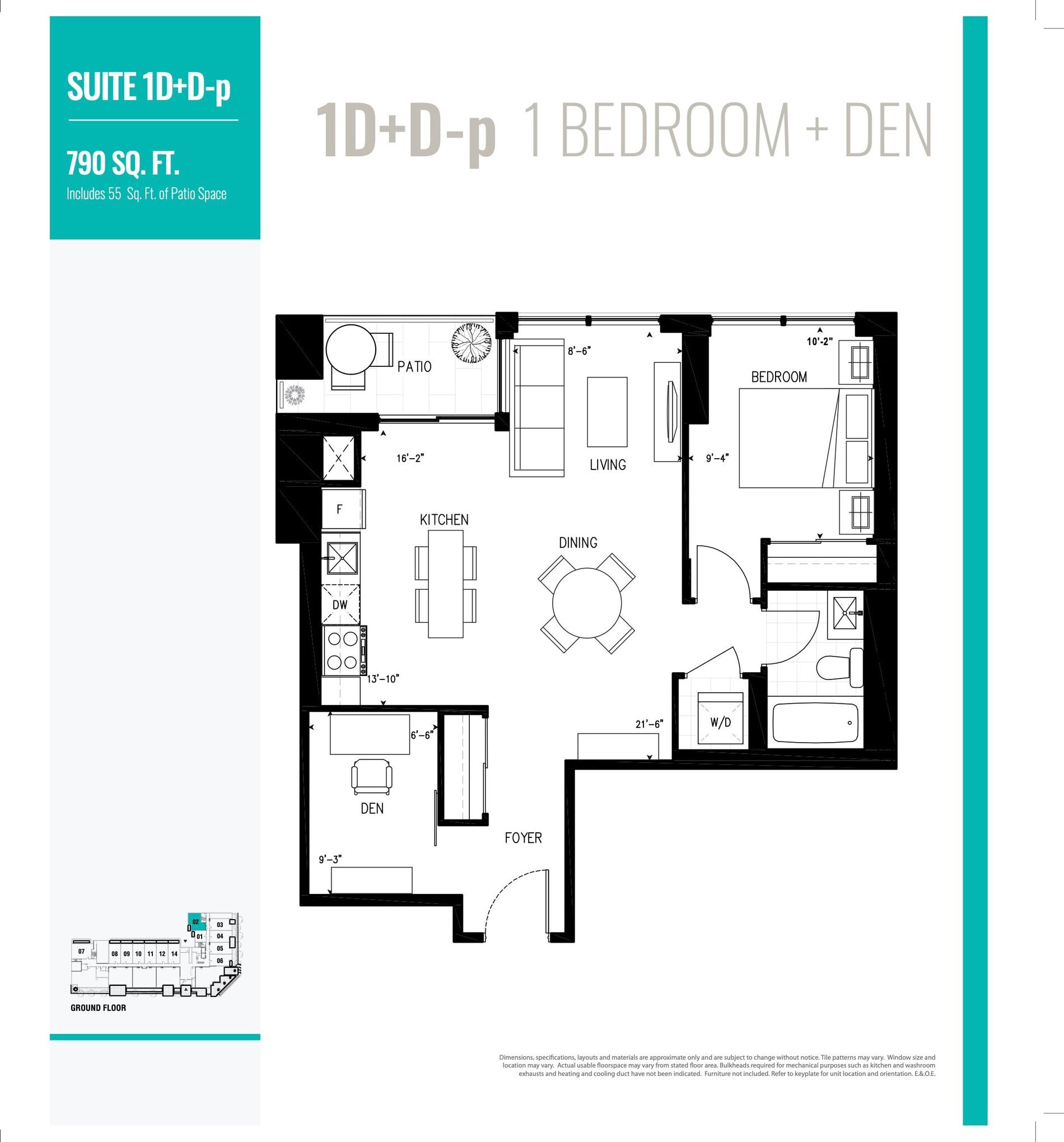 1D+D-p floor plan