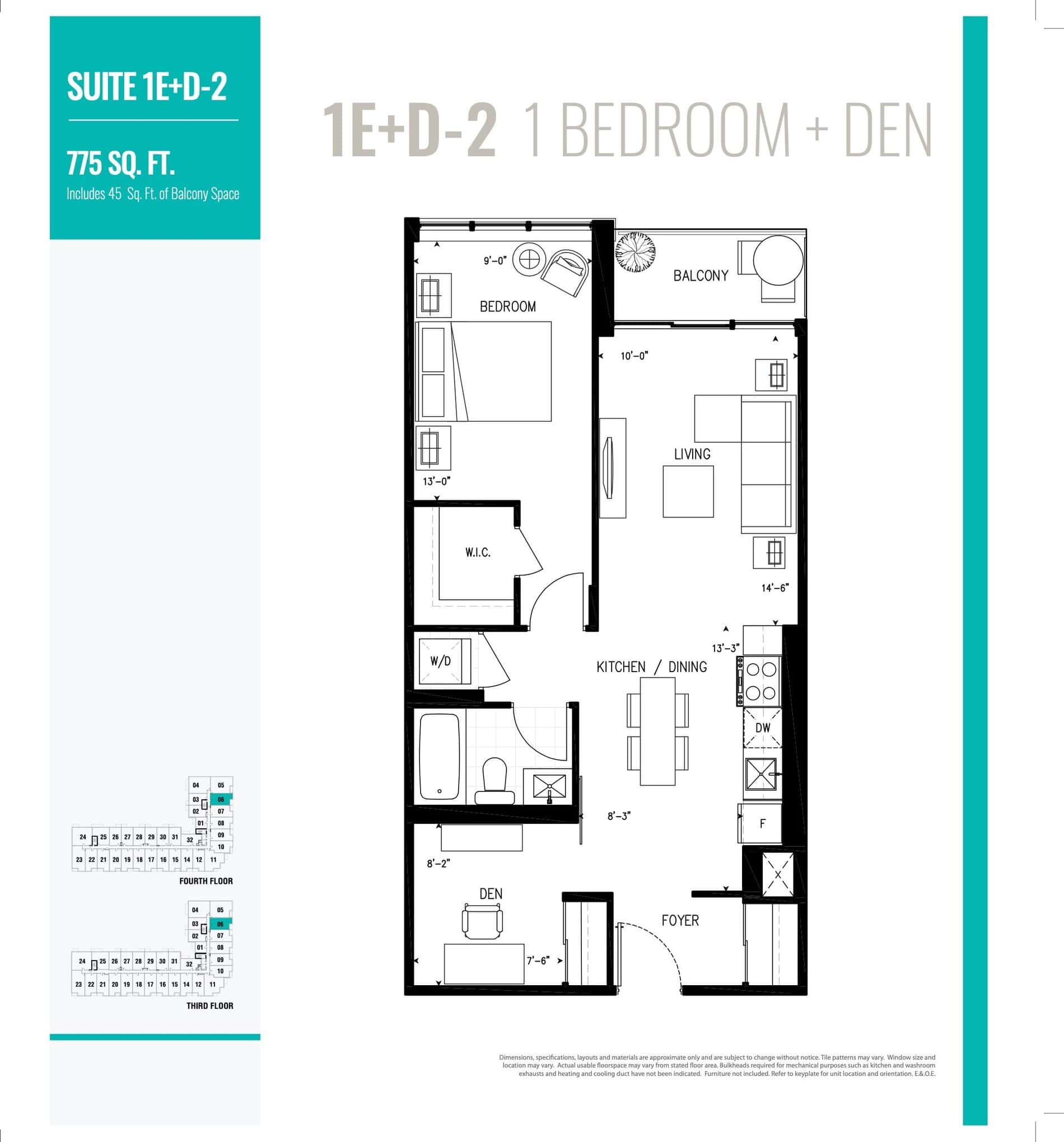 1E+D-2 floor plan