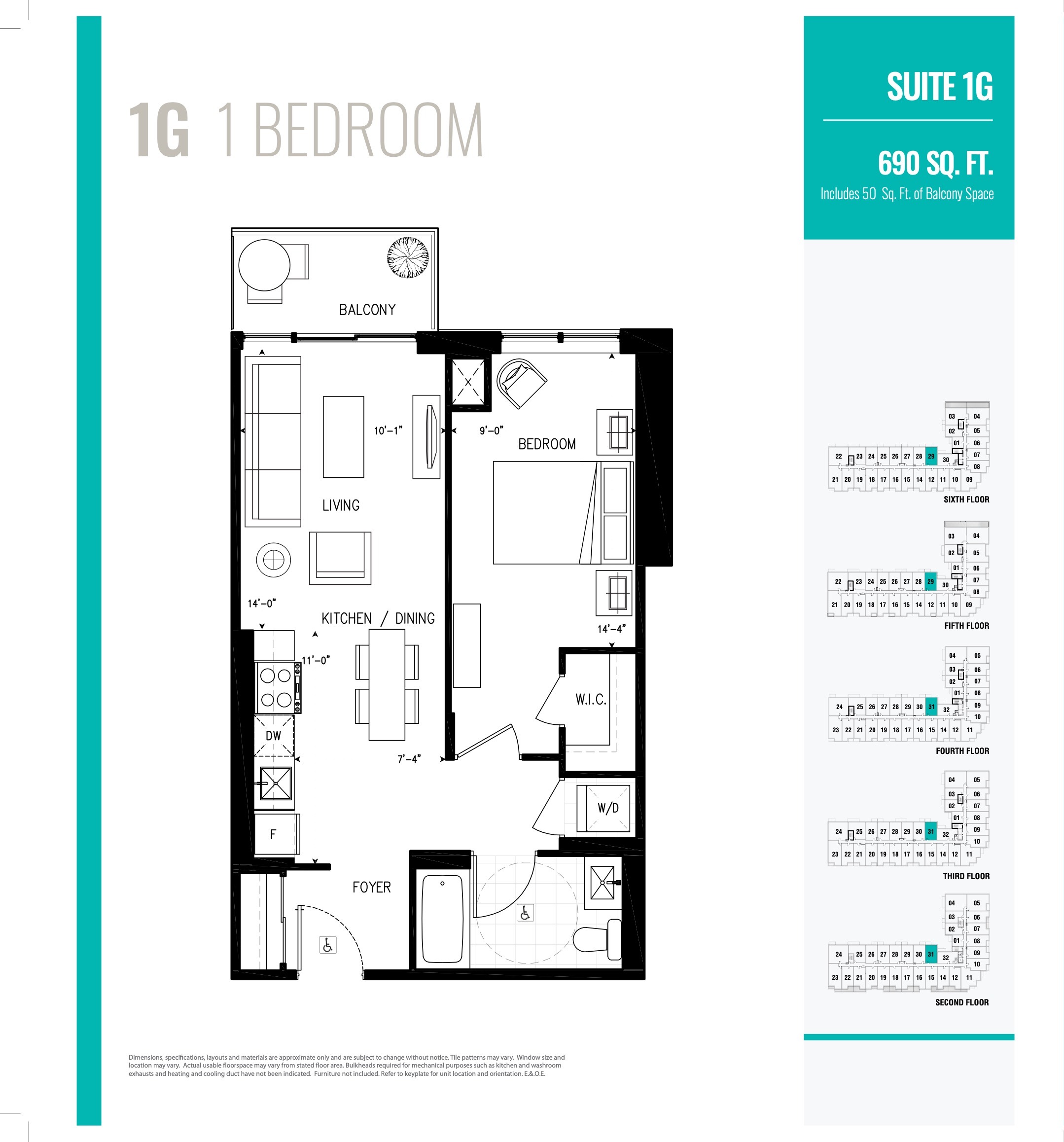 1G floor plan