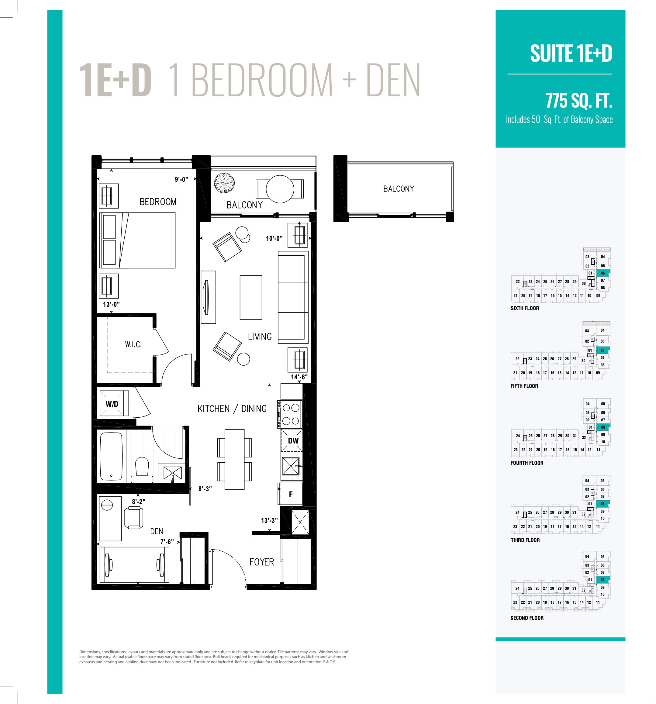 1E+D floor plan