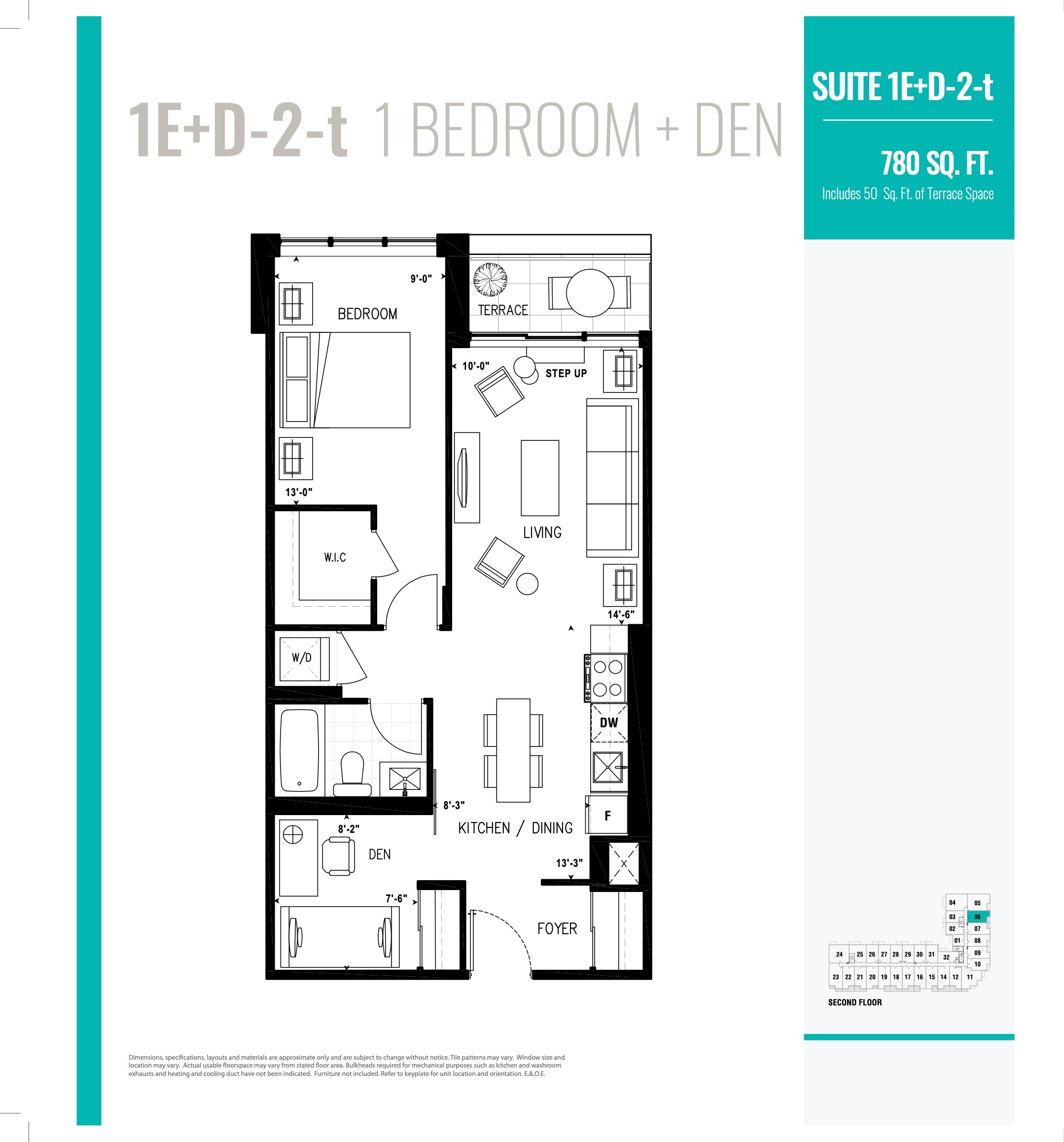 1E+D-2-t floor plan