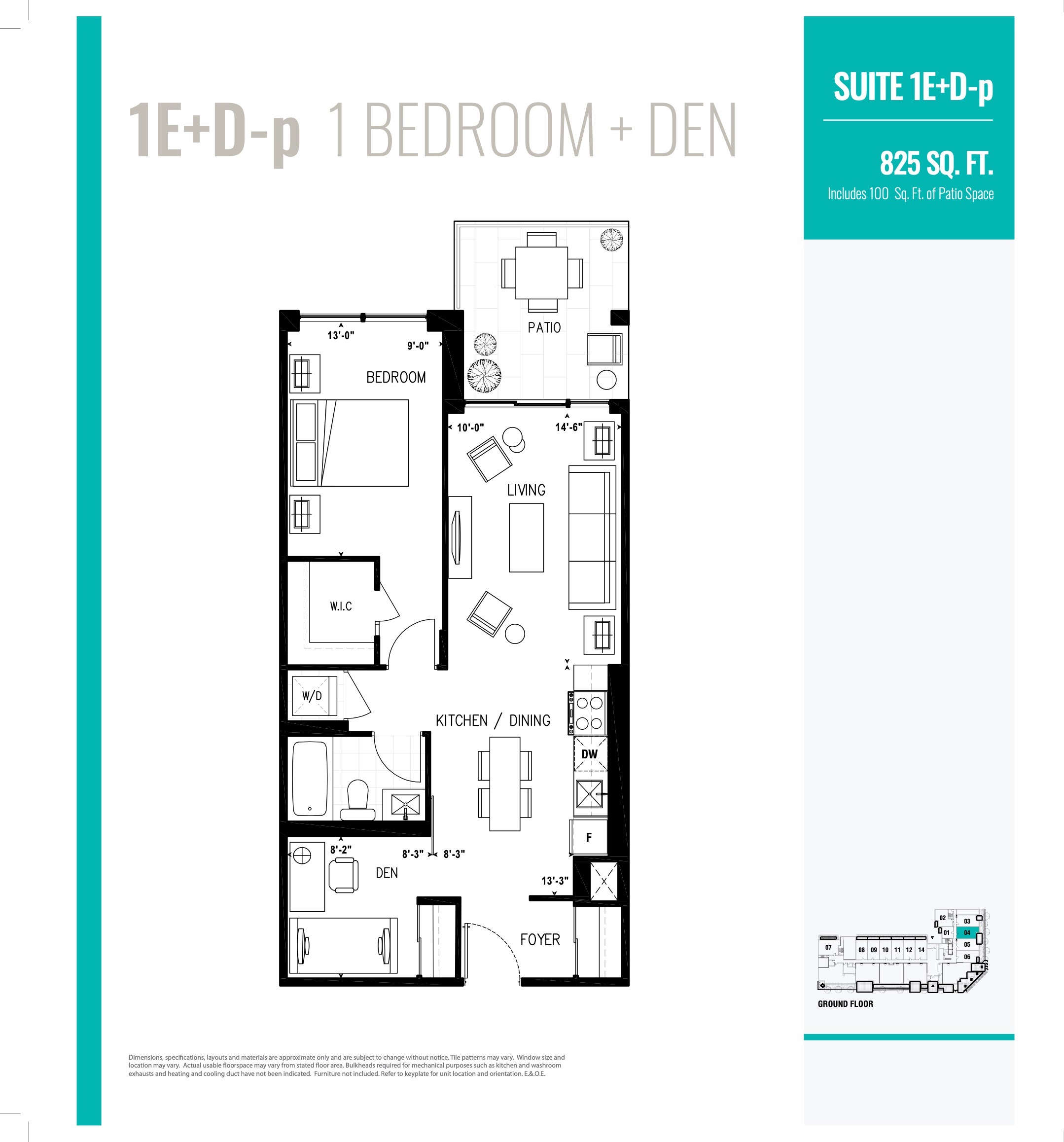 1E+D-p floor plan