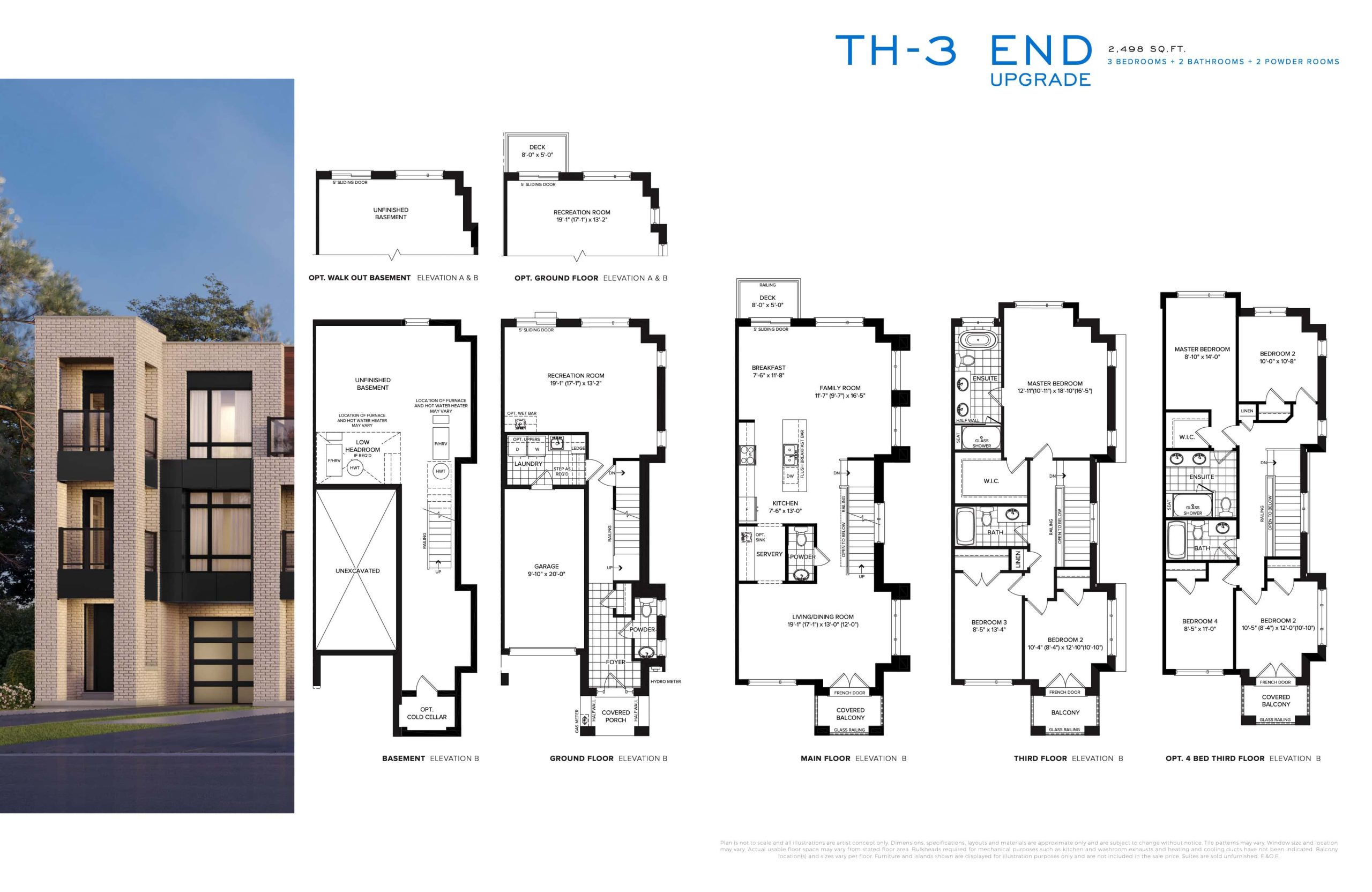 TH-3 End Upgrade floor plan