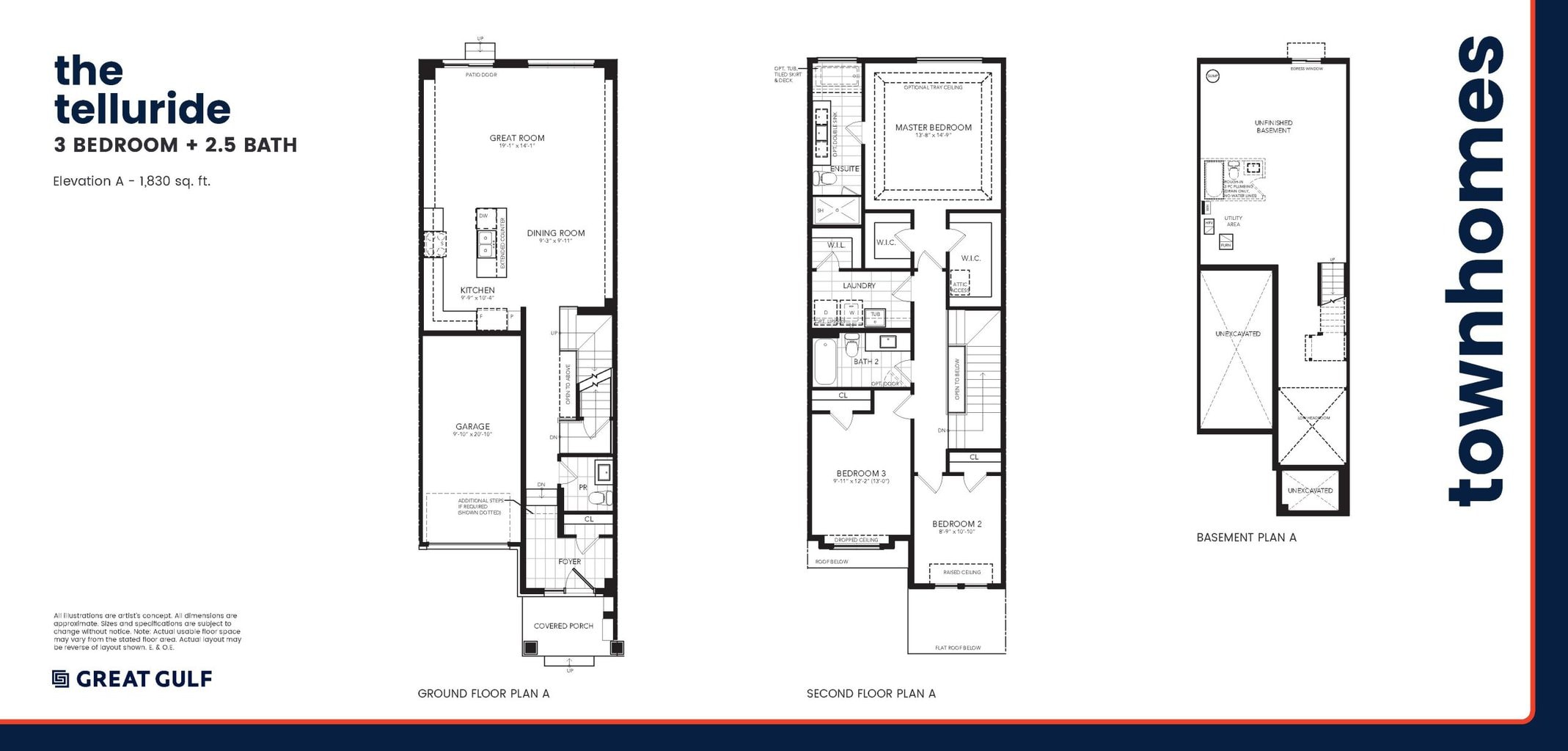 Telluride - Elevation A floor plan