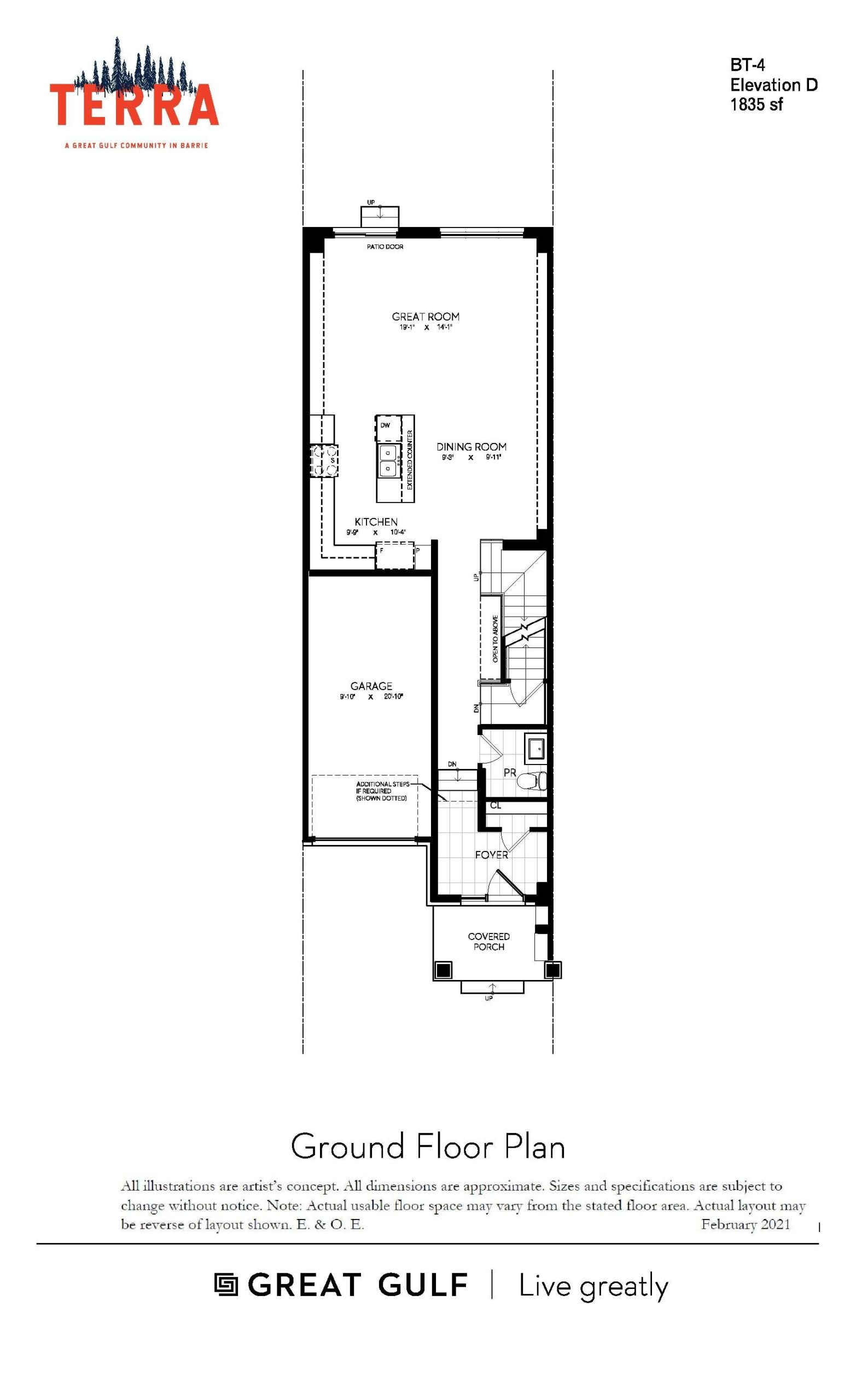 Telluride - Elevation D floor plan