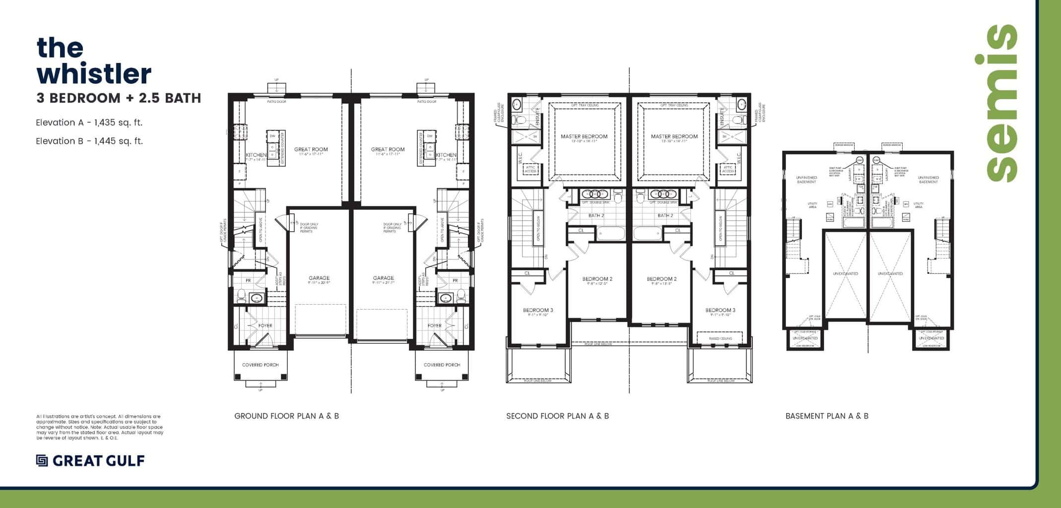 Whistler - Elevation A & B floor plan