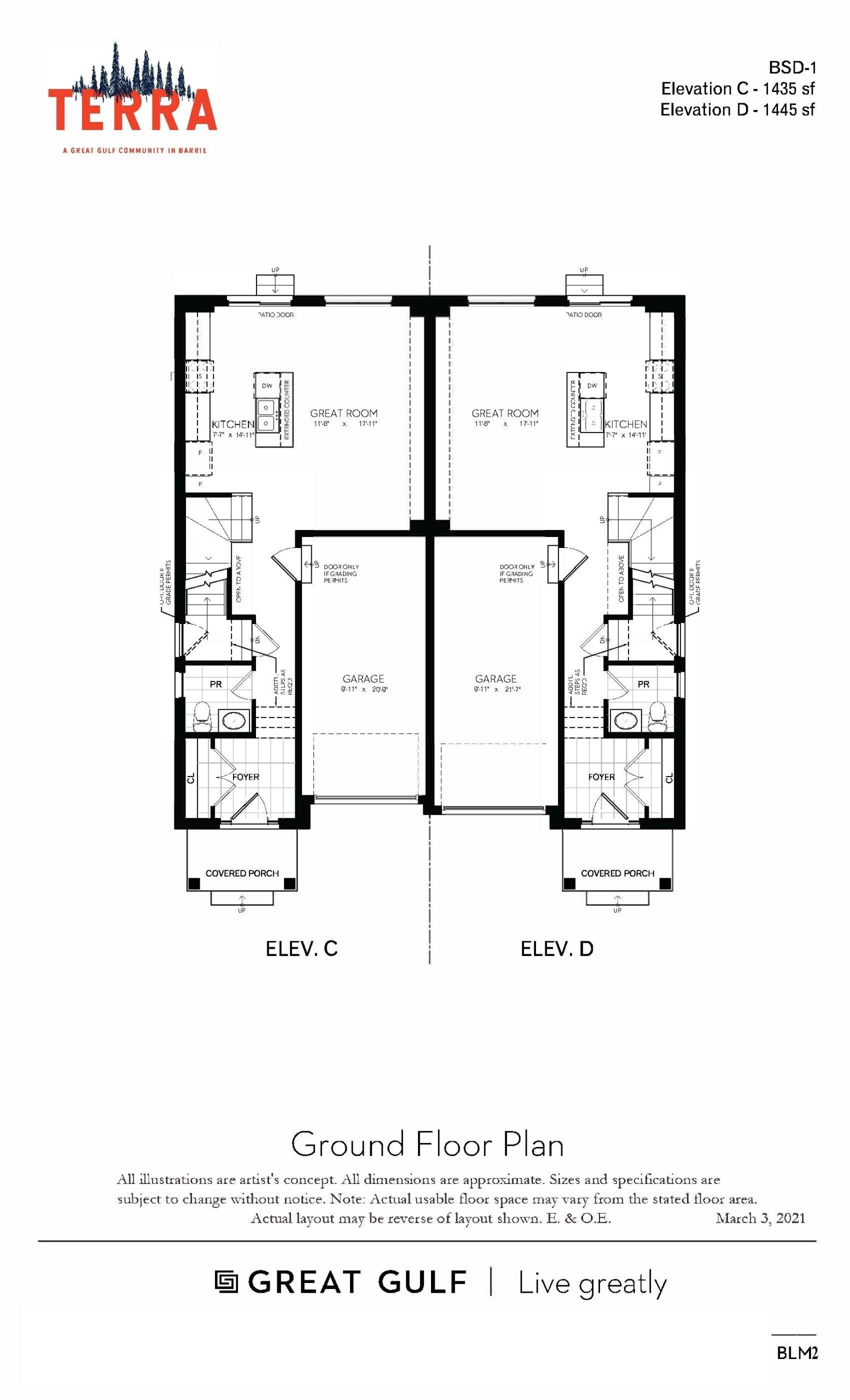 Whistler - Elevation C & D floor plan