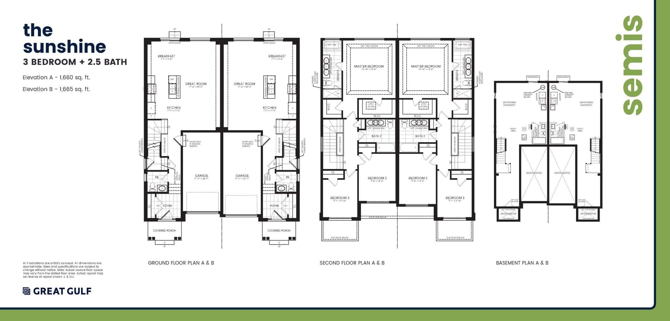 Sunshine - Elevation A & B floor plan