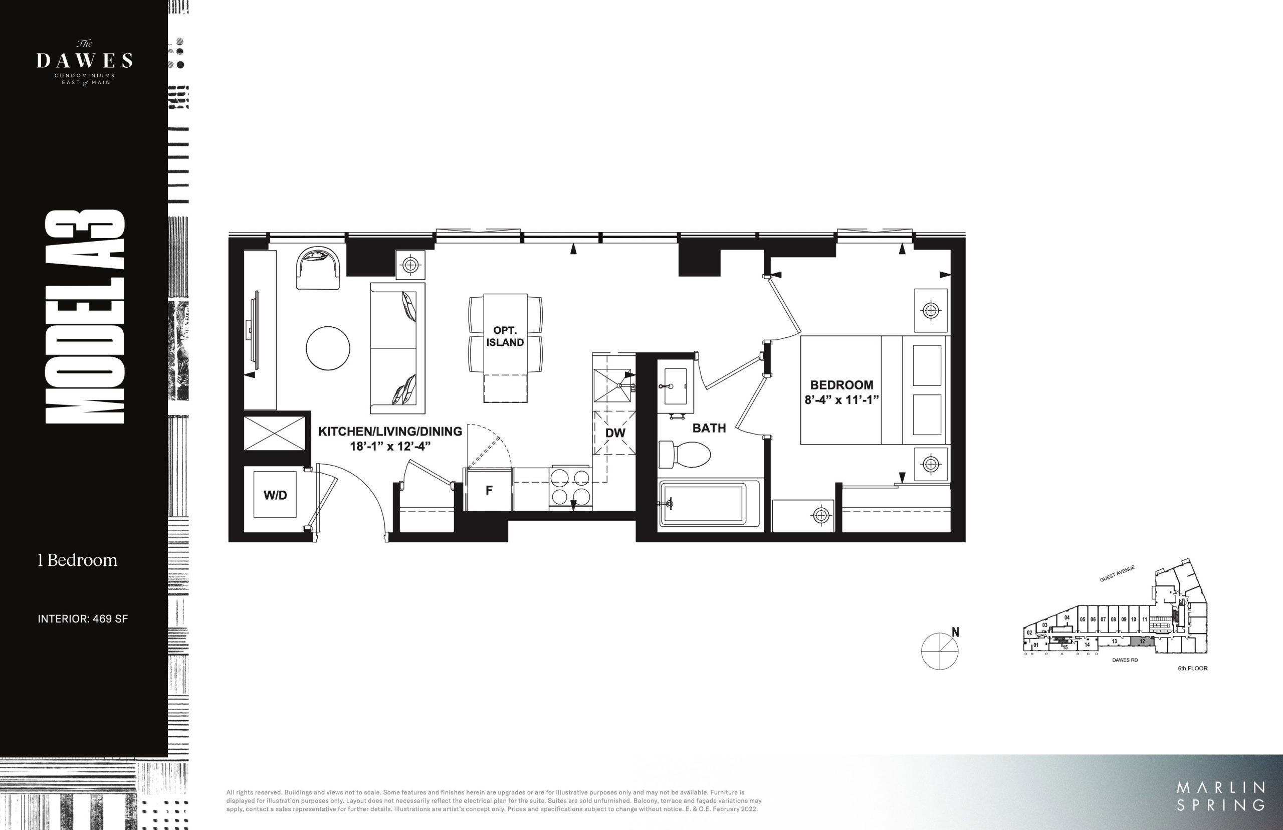 Model A3 floor plan