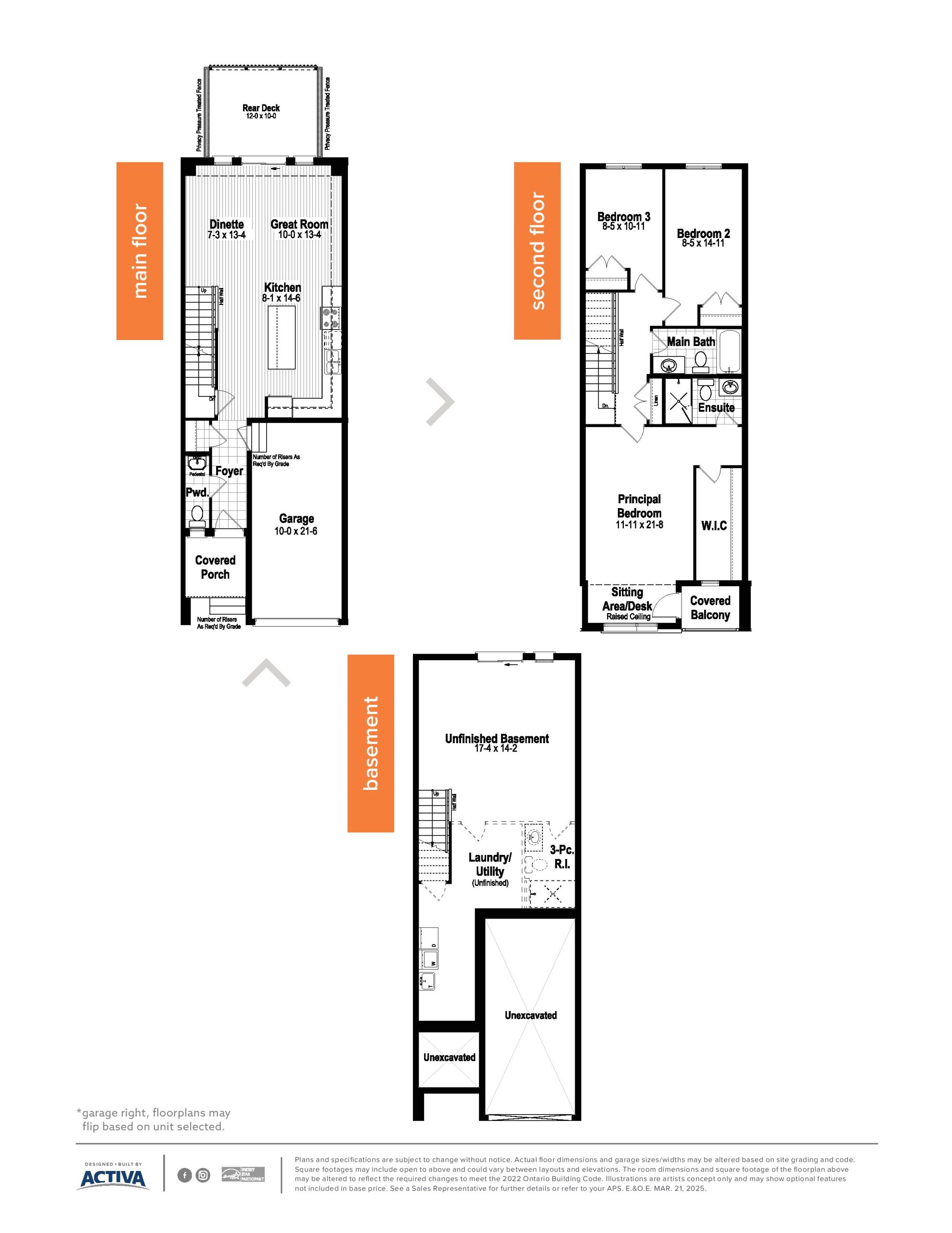 The Avani floor plan