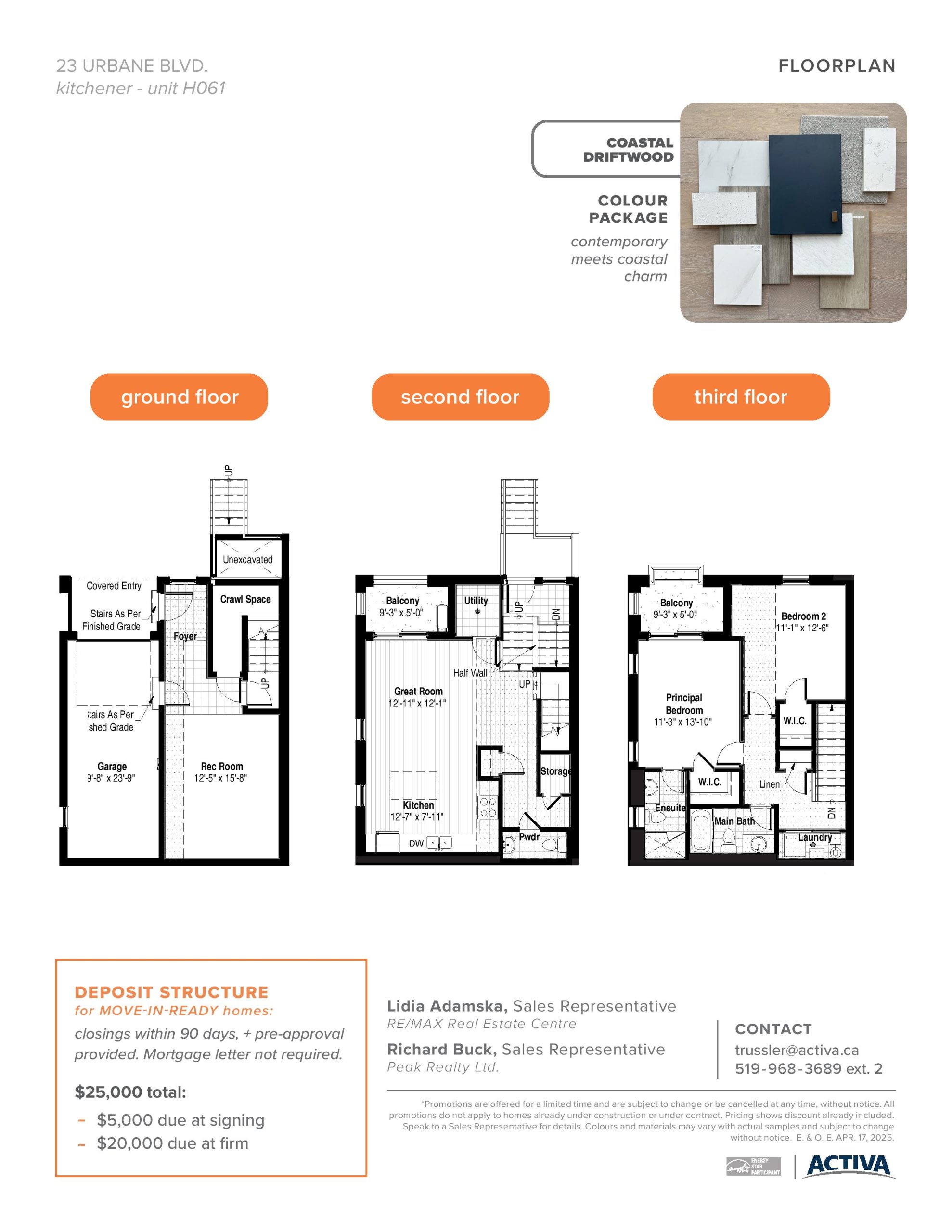 The Beckett (Unit H061) floor plan