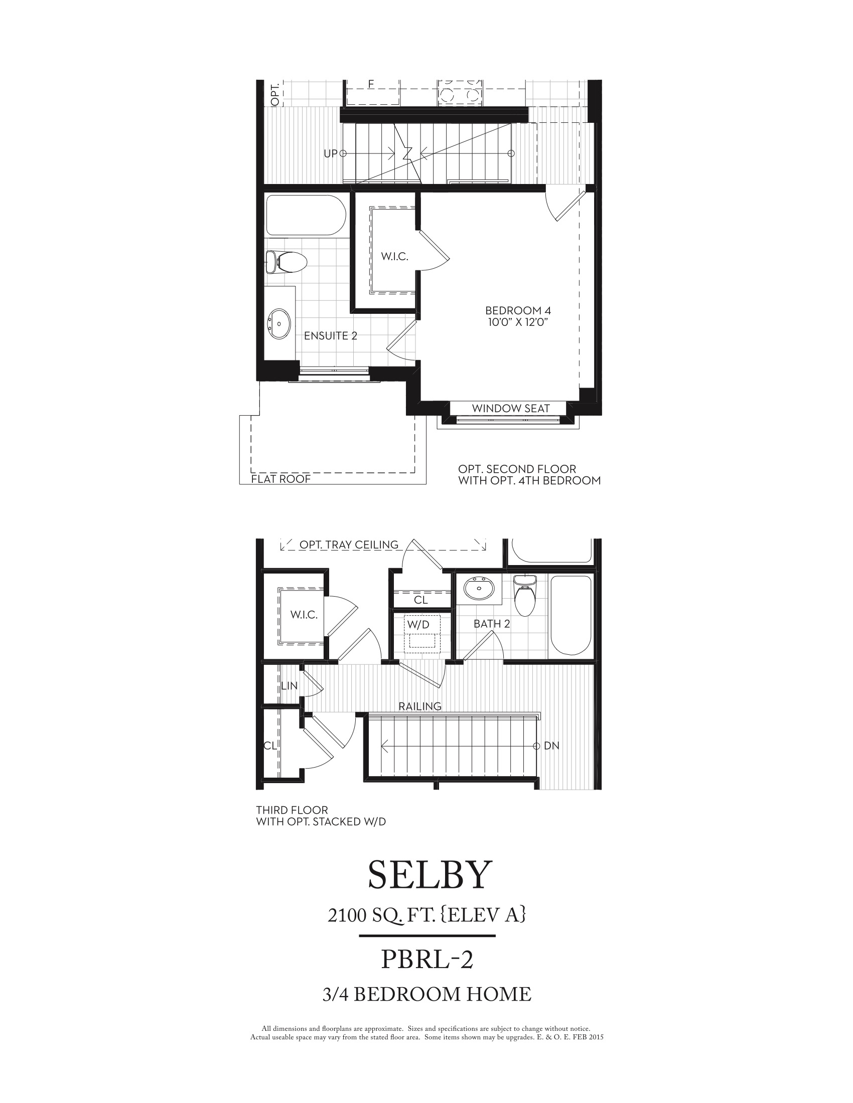 Selby (PBRL-2) Optional 3rd floor plan