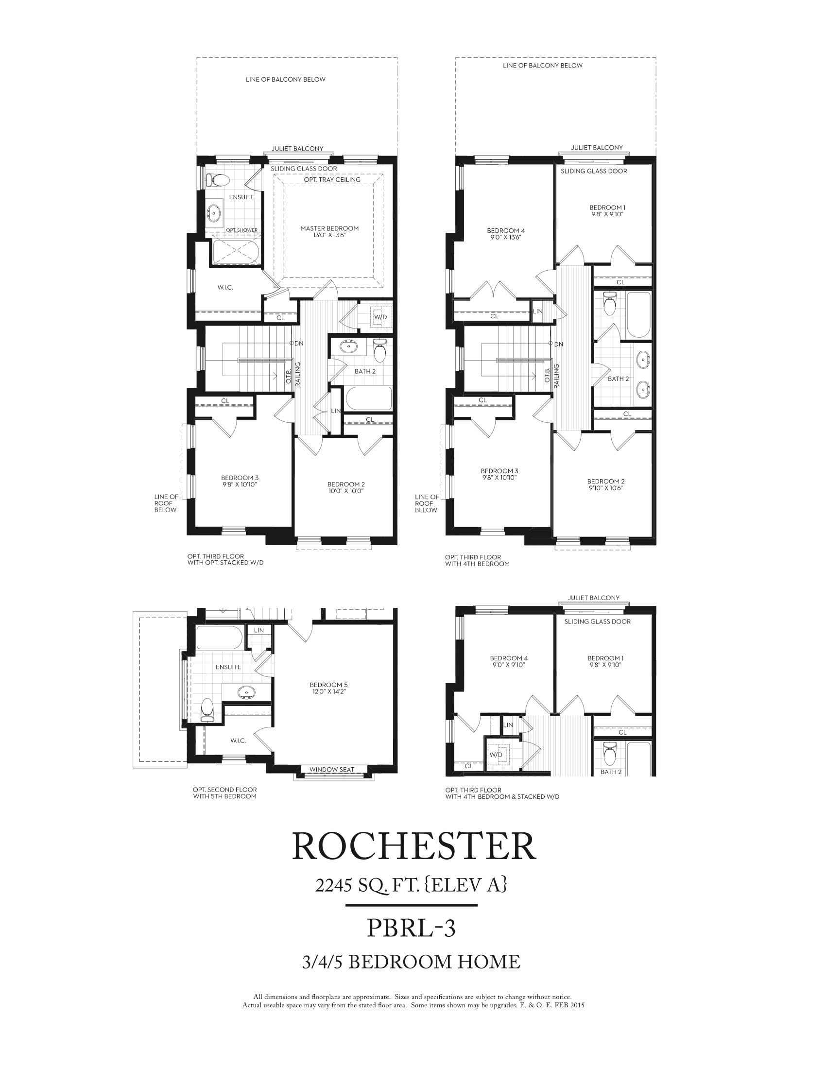 Rochester (PBRL-3) - Optional Floor Plans floor plan