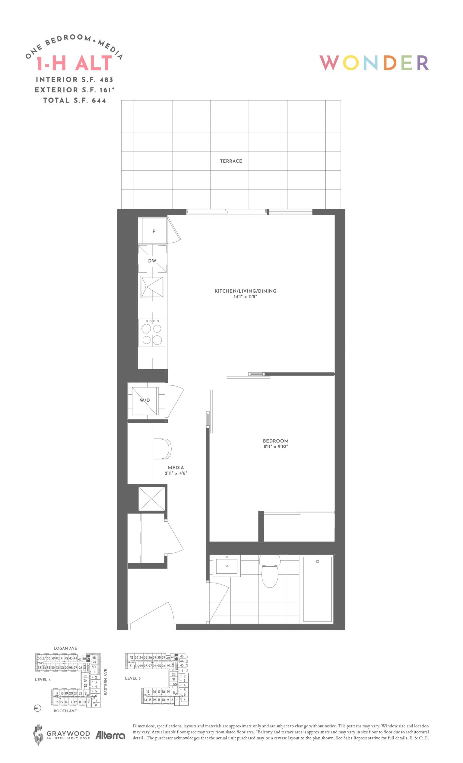 1-H Alt floor plan