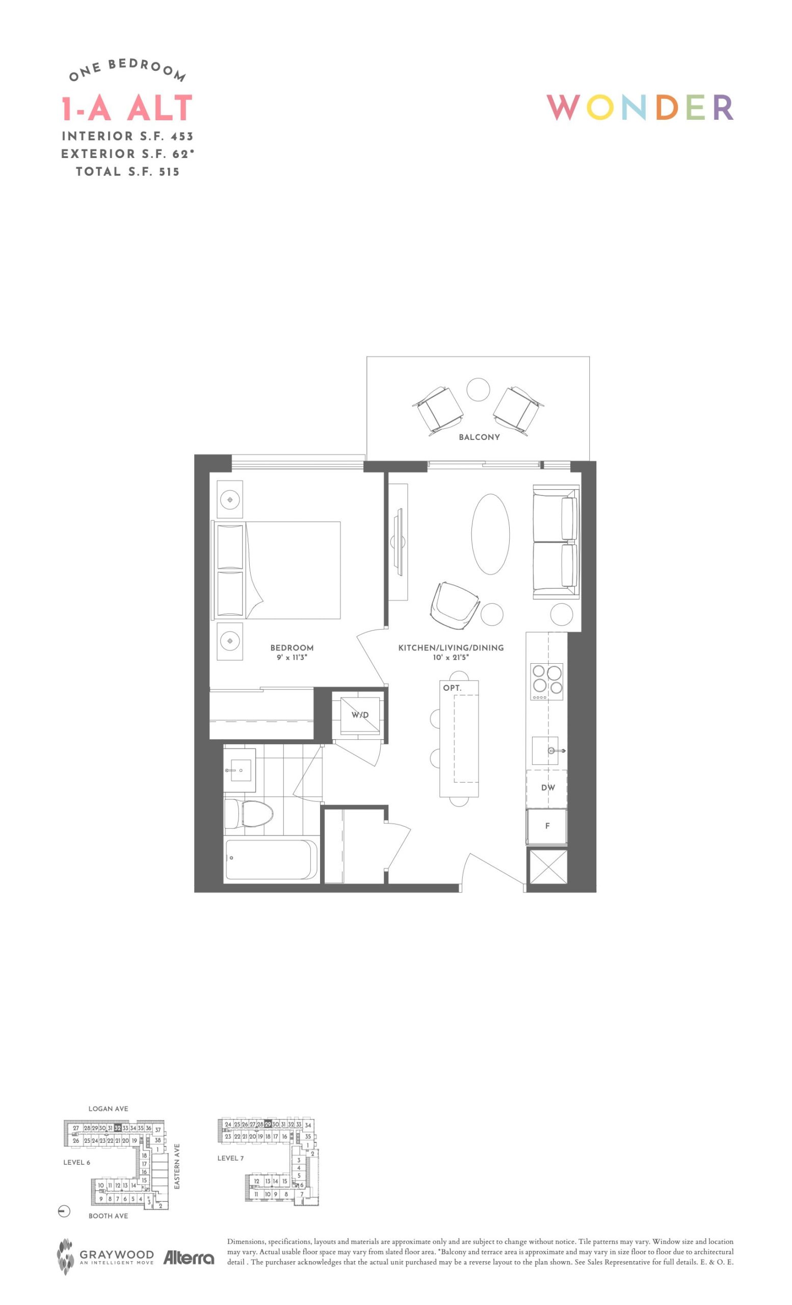 1-A Alt floor plan