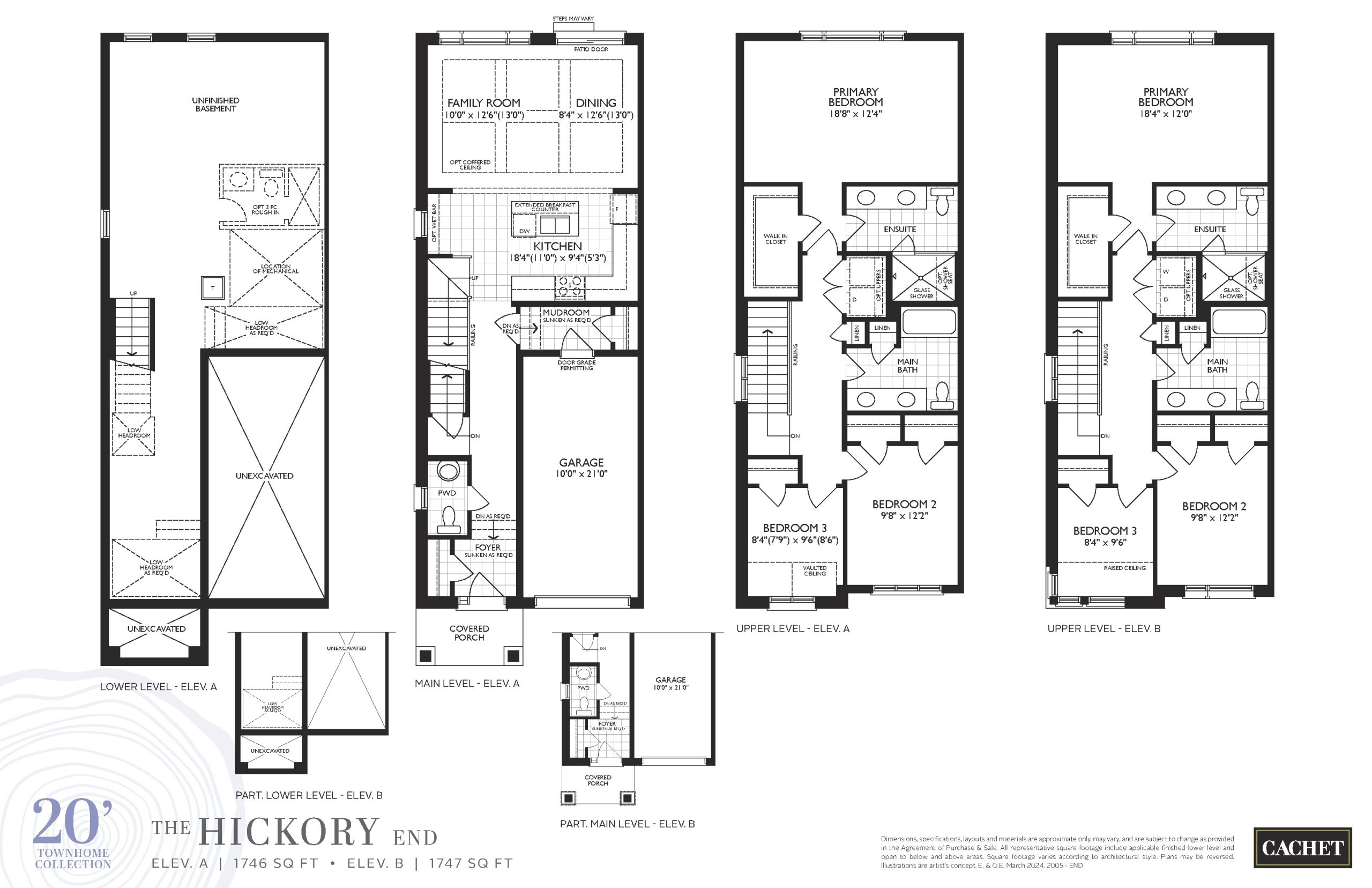 The Hickory End floor plan