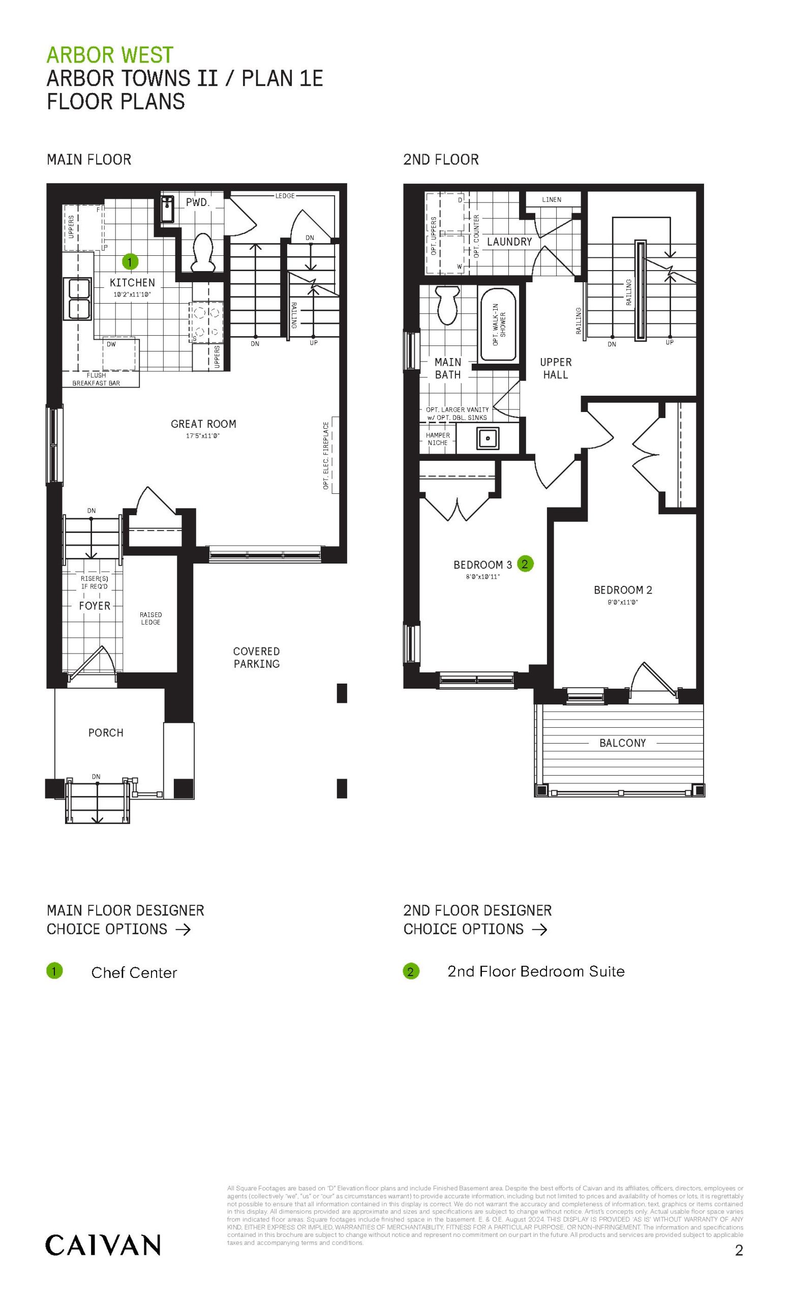 Plan 1E - Arbor Towns II floor plan