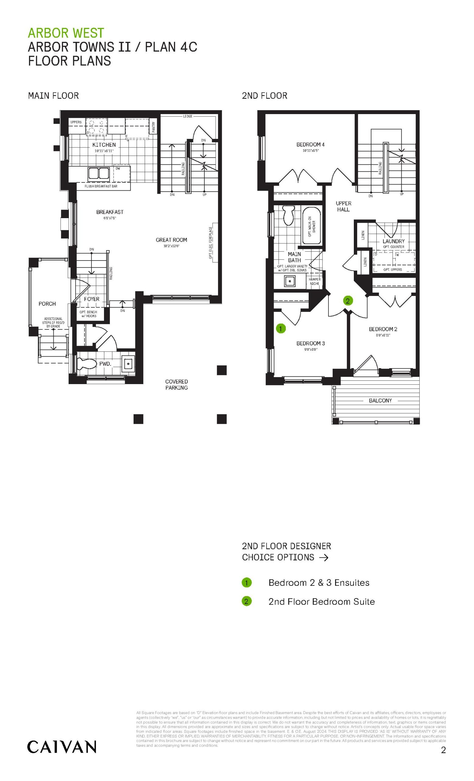 Plan 4C - Arbor Towns II floor plan