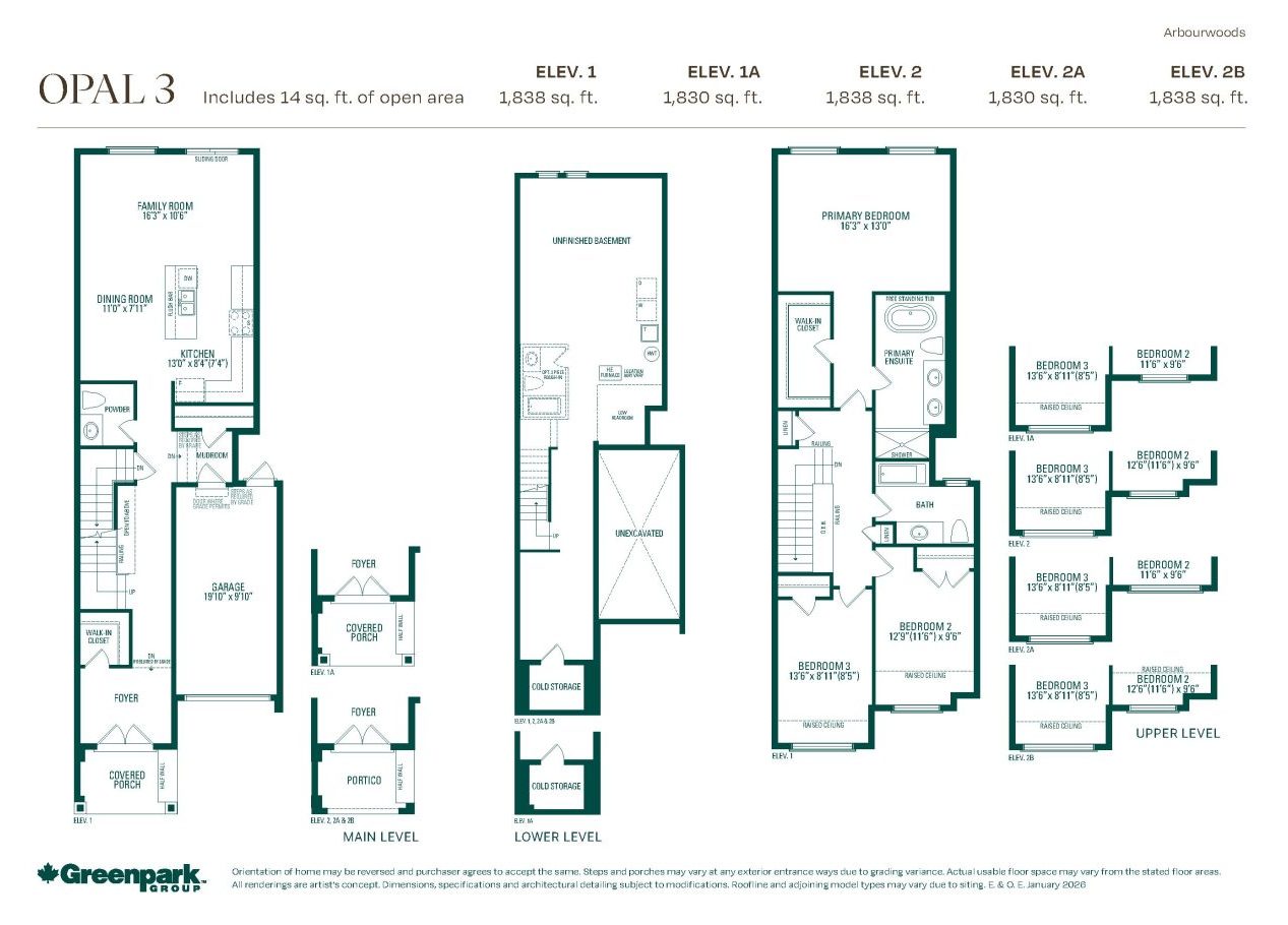 Opal 3 floor plan