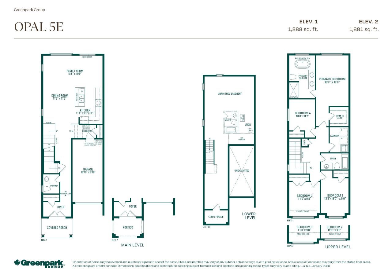 Opal 5E floor plan