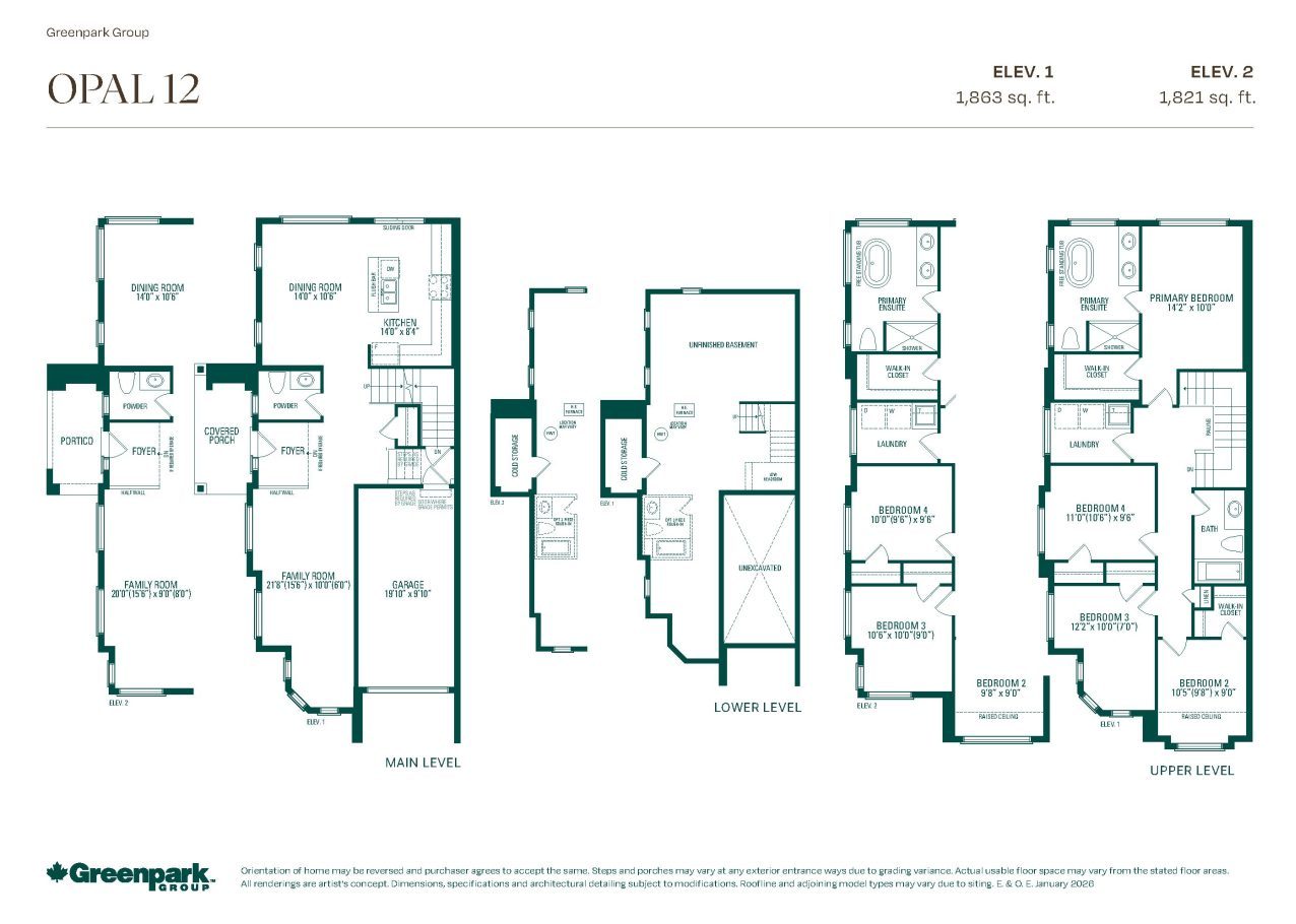 Opal 12 floor plan