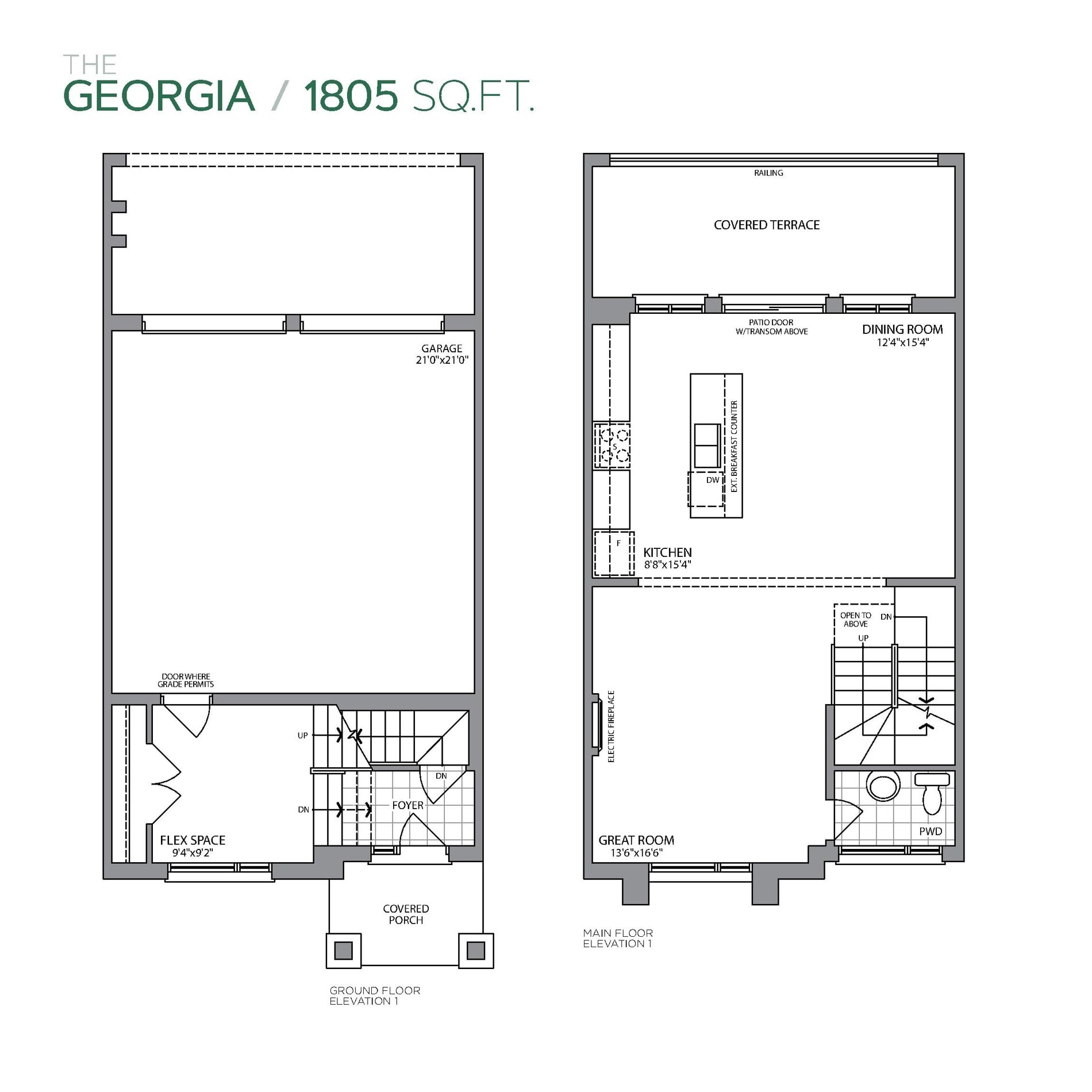 The Georgia floor plan