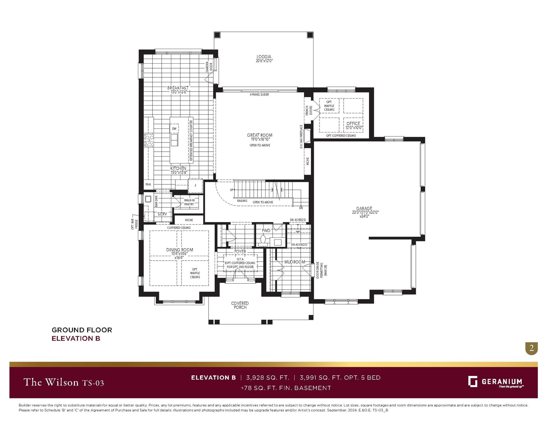The Wilson - Elevation B floor plan