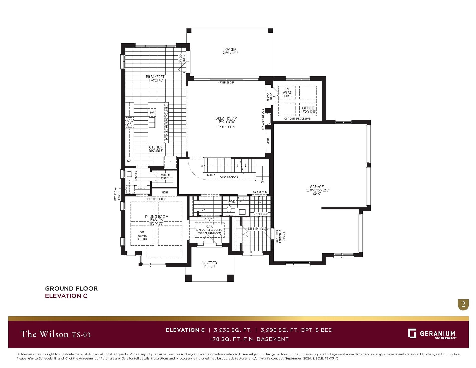 The Wilson - Elevation C floor plan