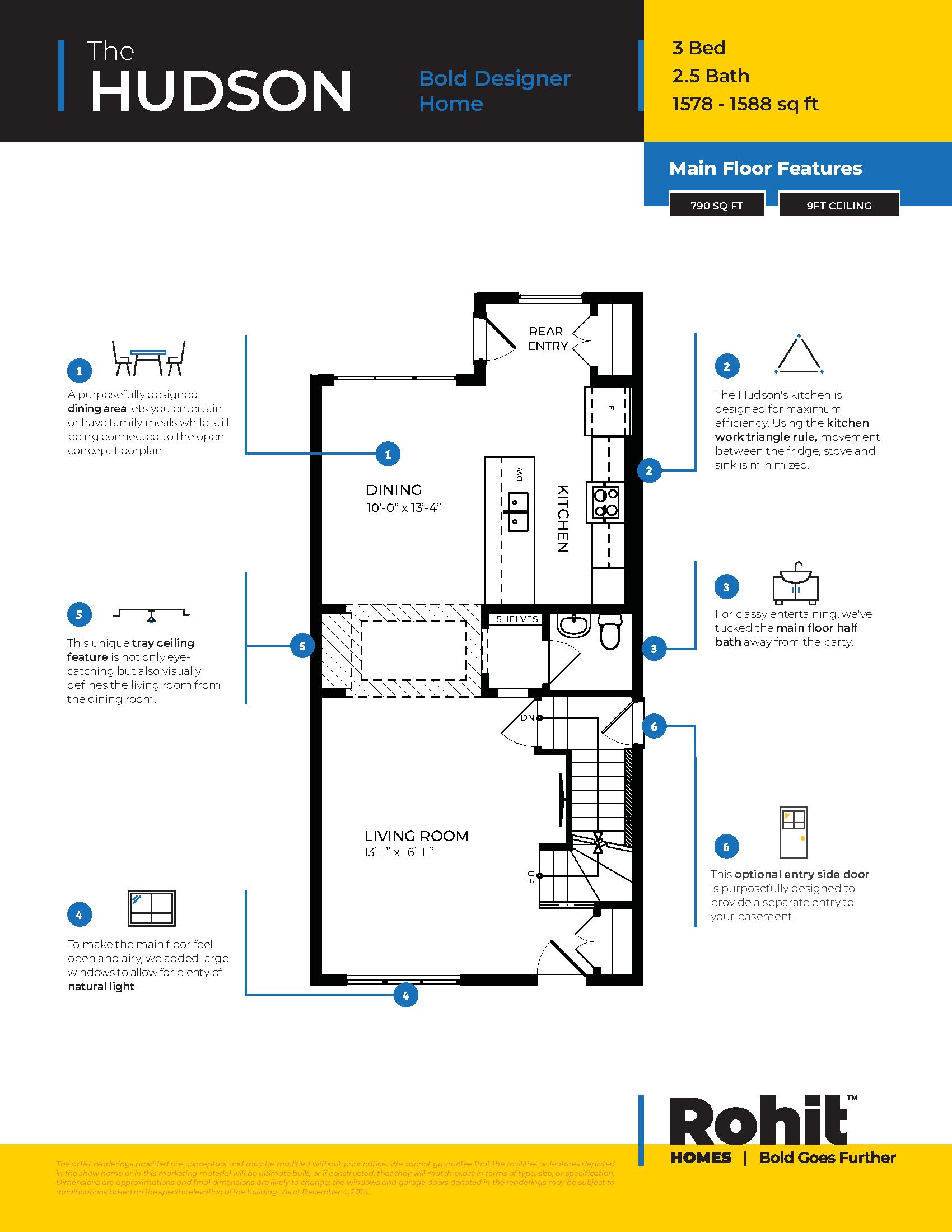 The Hudson (Duplex) floor plan