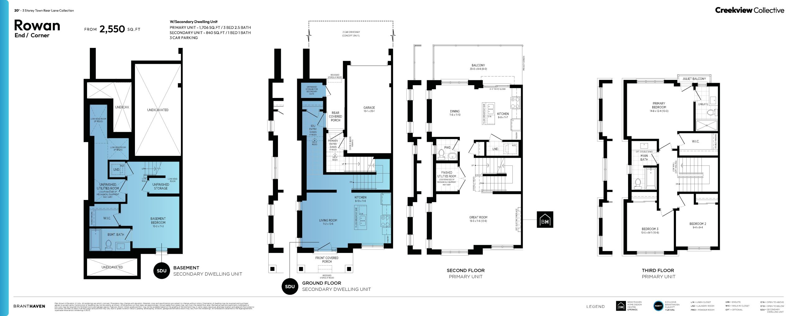 Rowan End/Corner floor plan