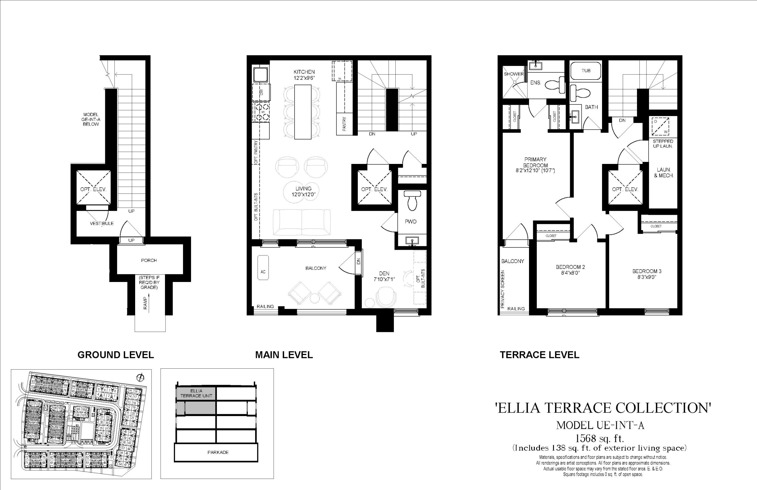 UE-INT-A (Terrace Collection) floor plan