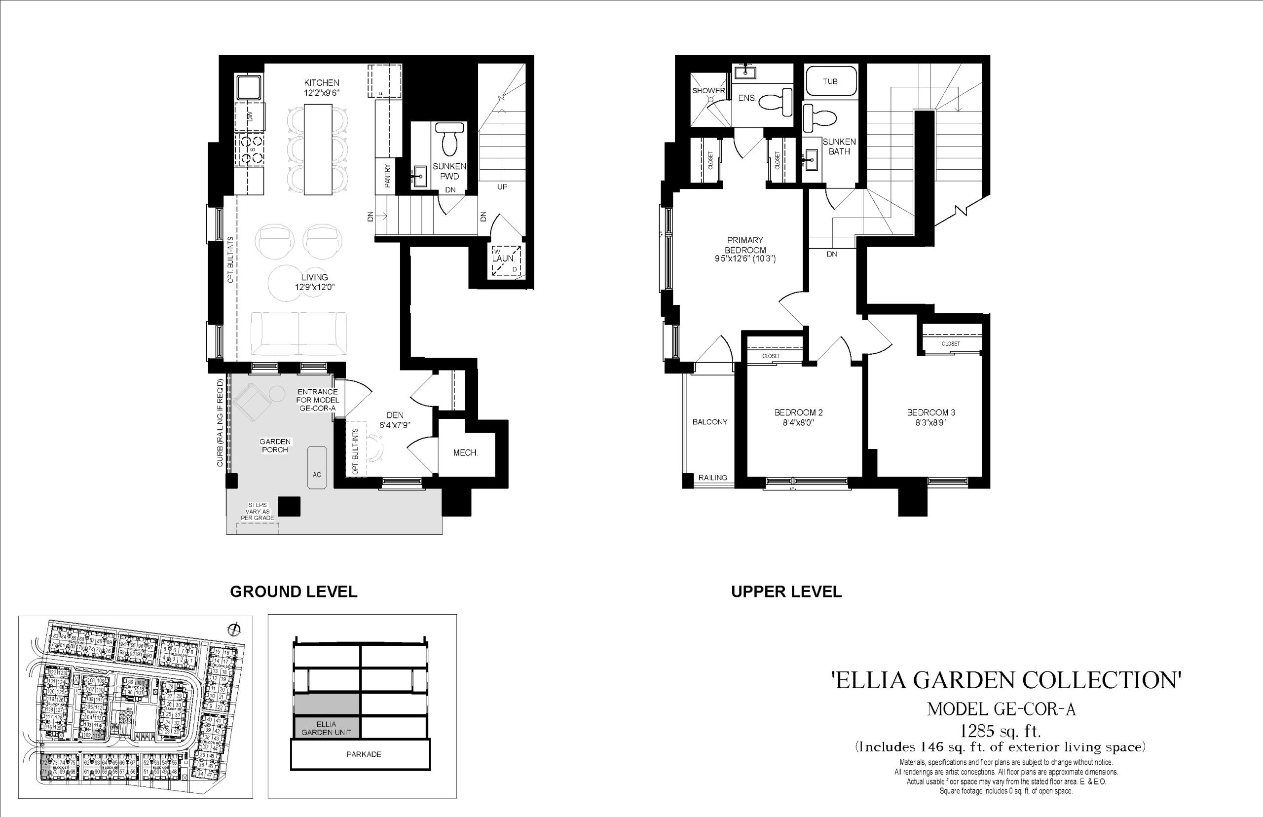 GE-COR-A (Garden Collection) floor plan