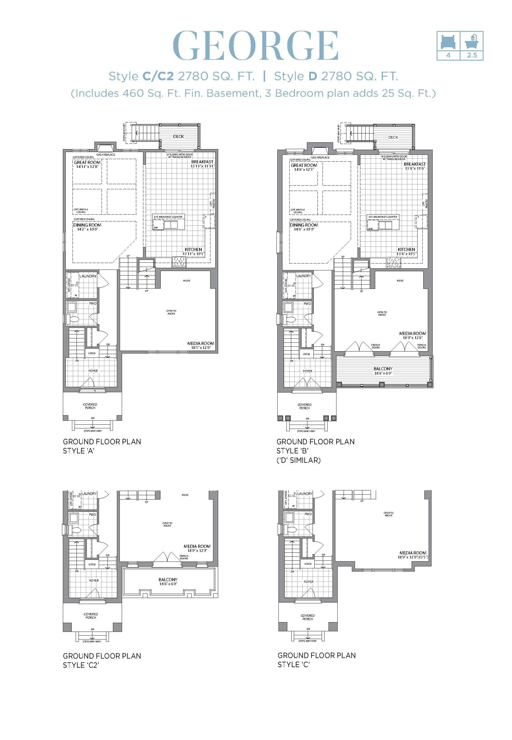 George - Style C/C2/D floor plan