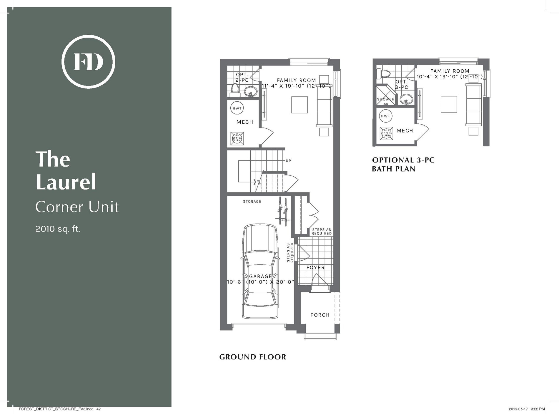 The Laurel - Corner Unit floor plan